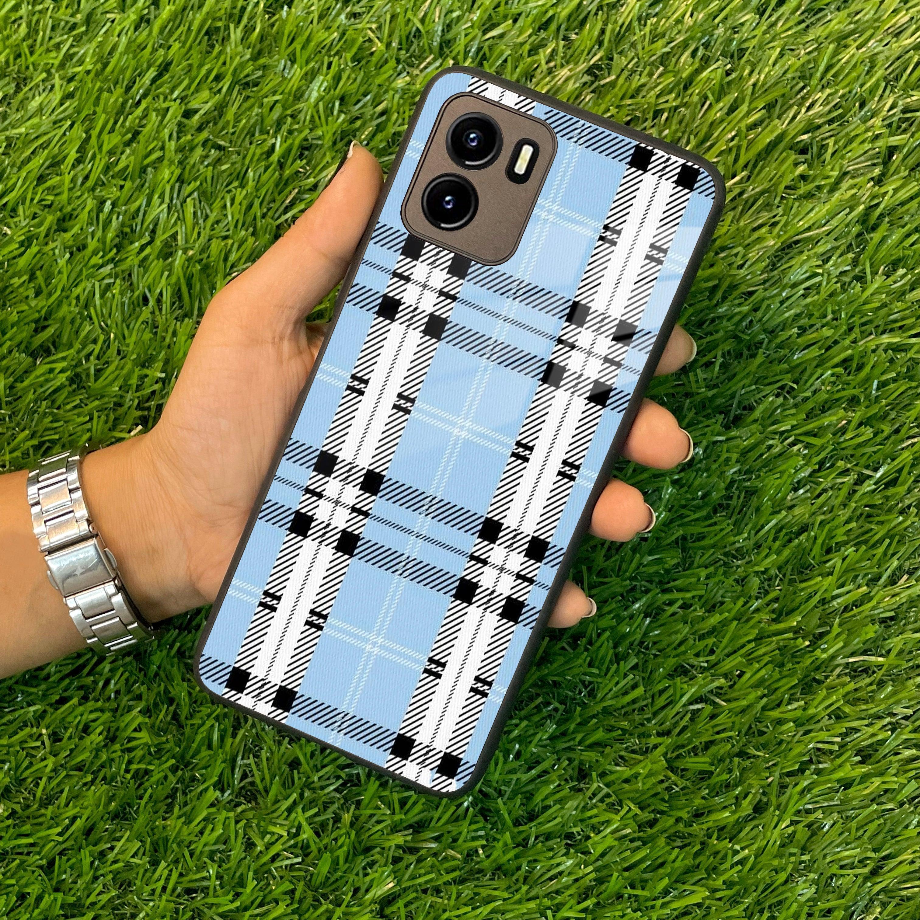 Check Glass Phone Case And Cover For Vivo - ShopOnCliQ