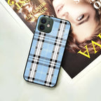 Check Glass Phone Case Cover For iPhone - ShopOnCliQ
