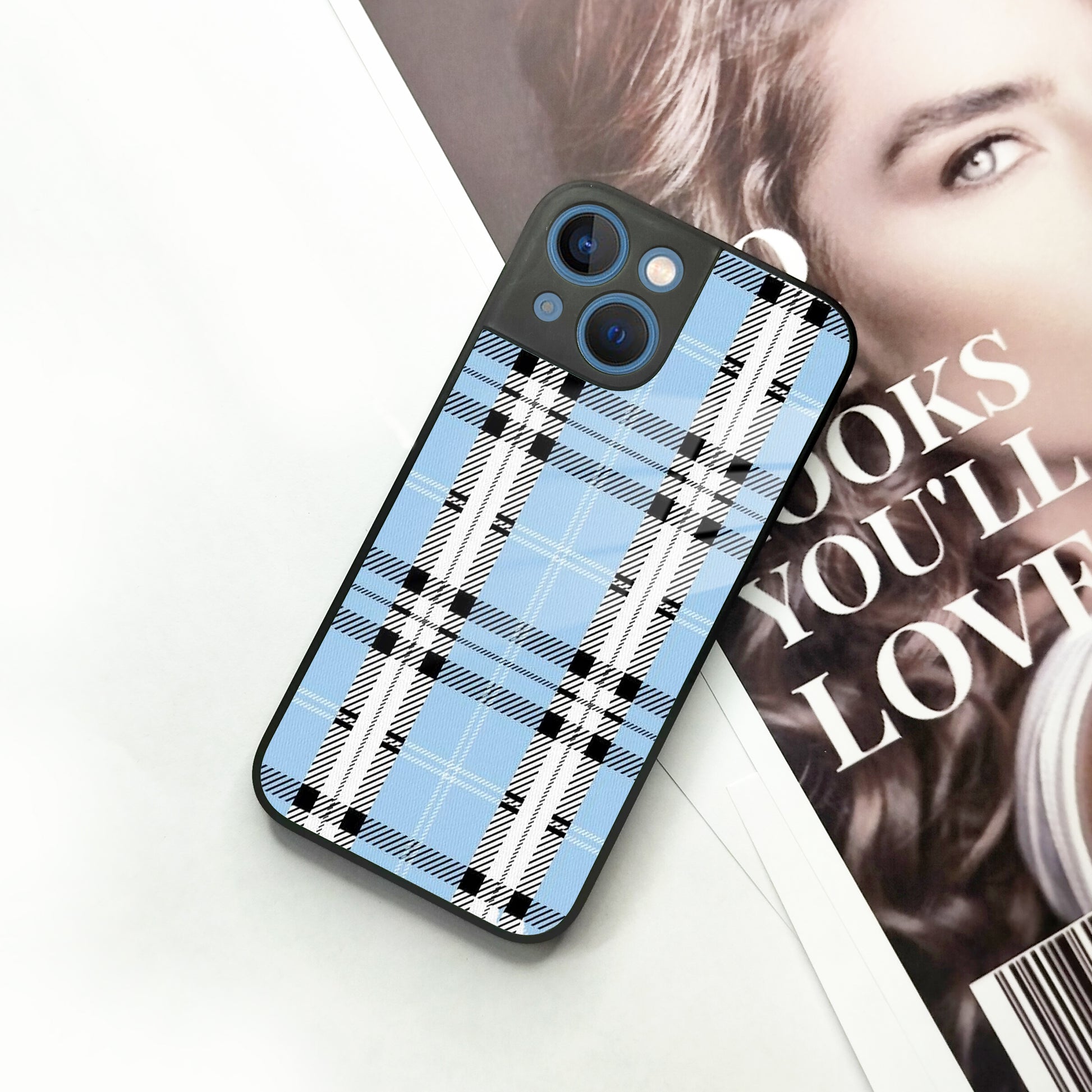 Check Glass Phone Case Cover For iPhone ShopOnCliQ