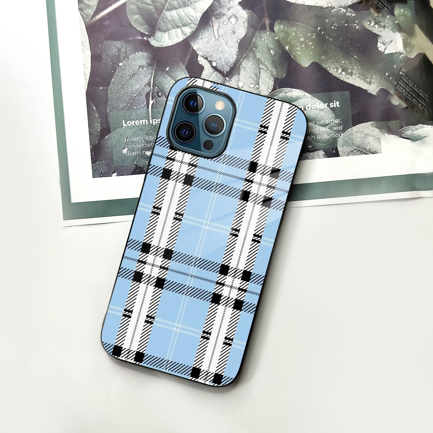 Check Glass Phone Case Cover For iPhone ShopOnCliQ