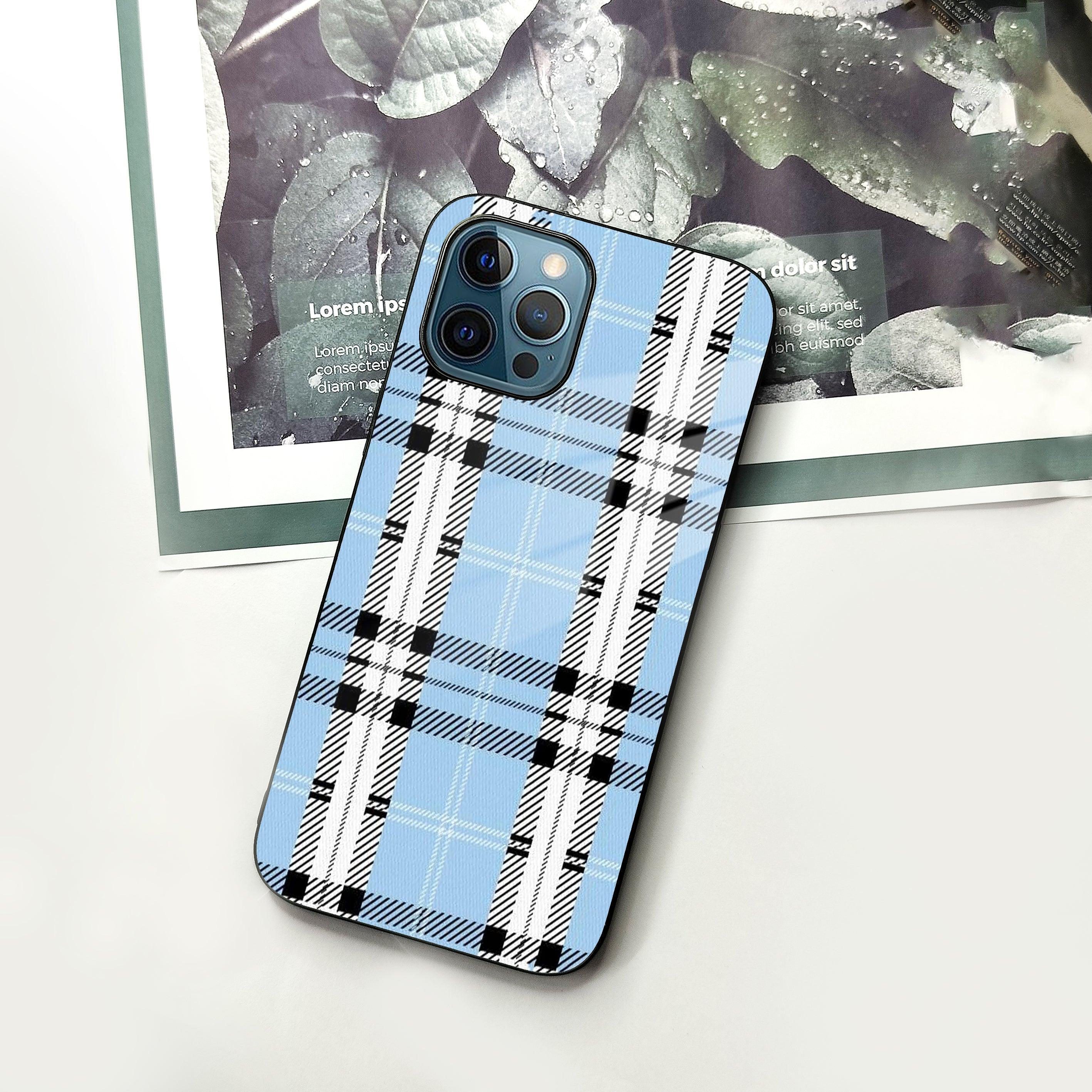 Check Glass Phone Case Cover For iPhone - ShopOnCliQ