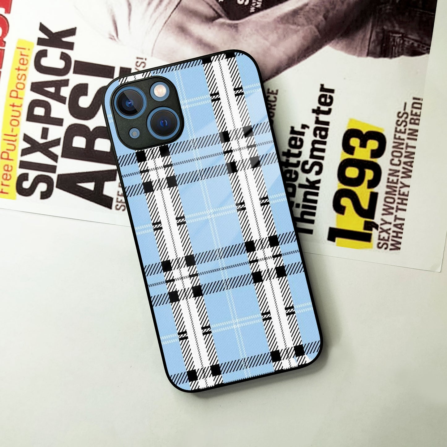 Check Glass Phone Case Cover For iPhone ShopOnCliQ