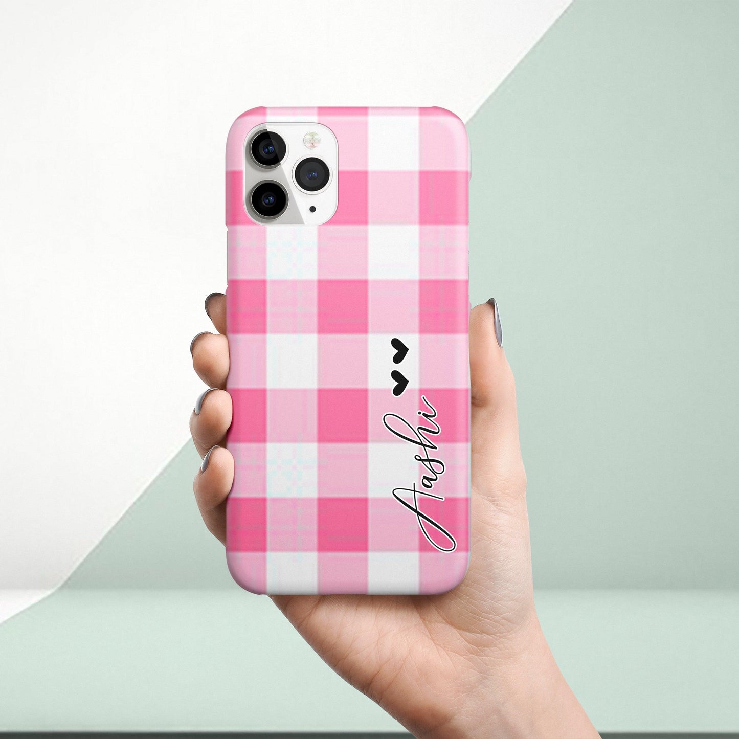Check Print Hard Slim Matte Phone Case Cover ShopOnCliQ