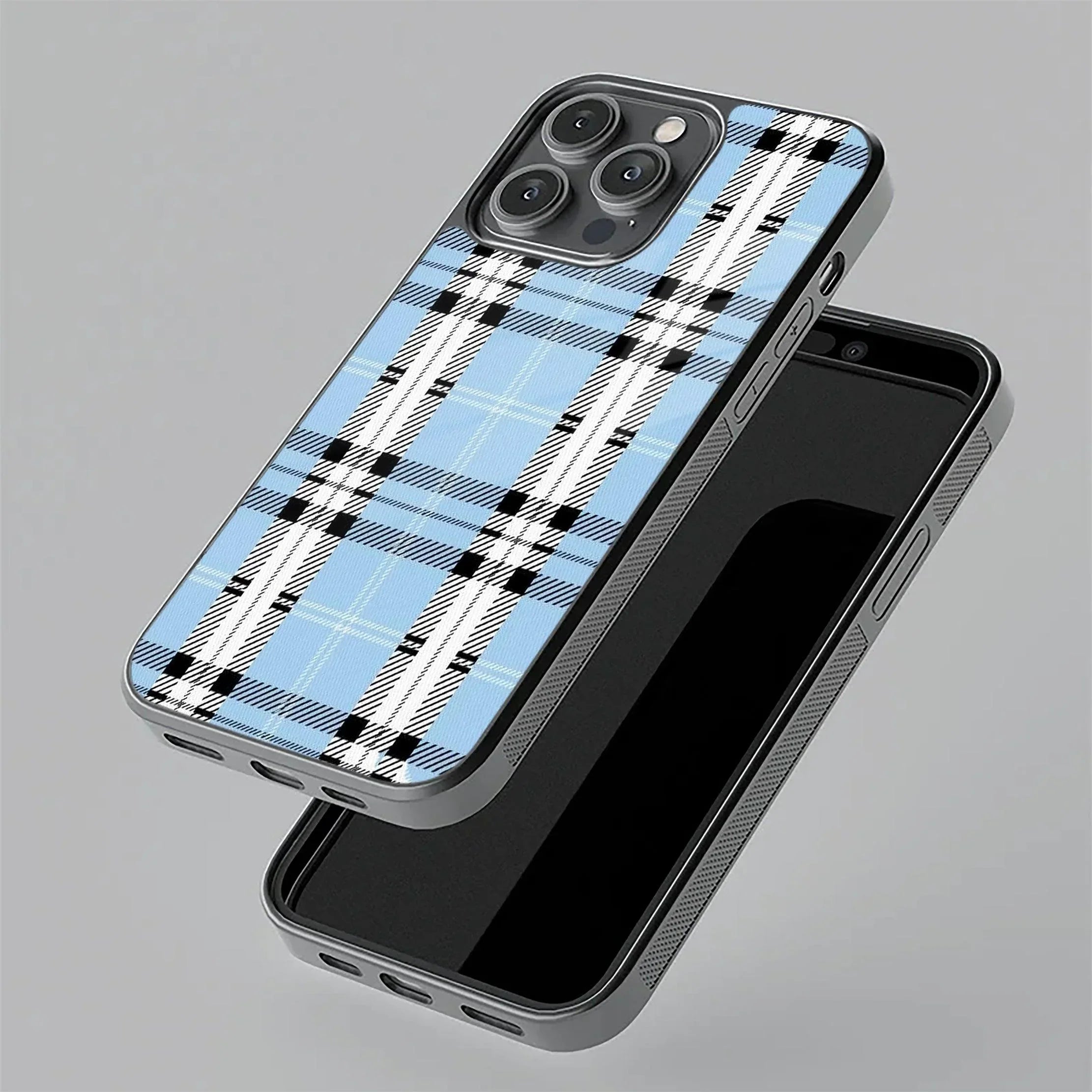 Check Glass Phone Case And Cover For Realme/Narzo - ShopOnCliQ
