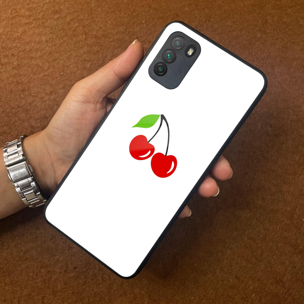 Cherry Glass Case Cover For Poco - ShopOnCliQ
