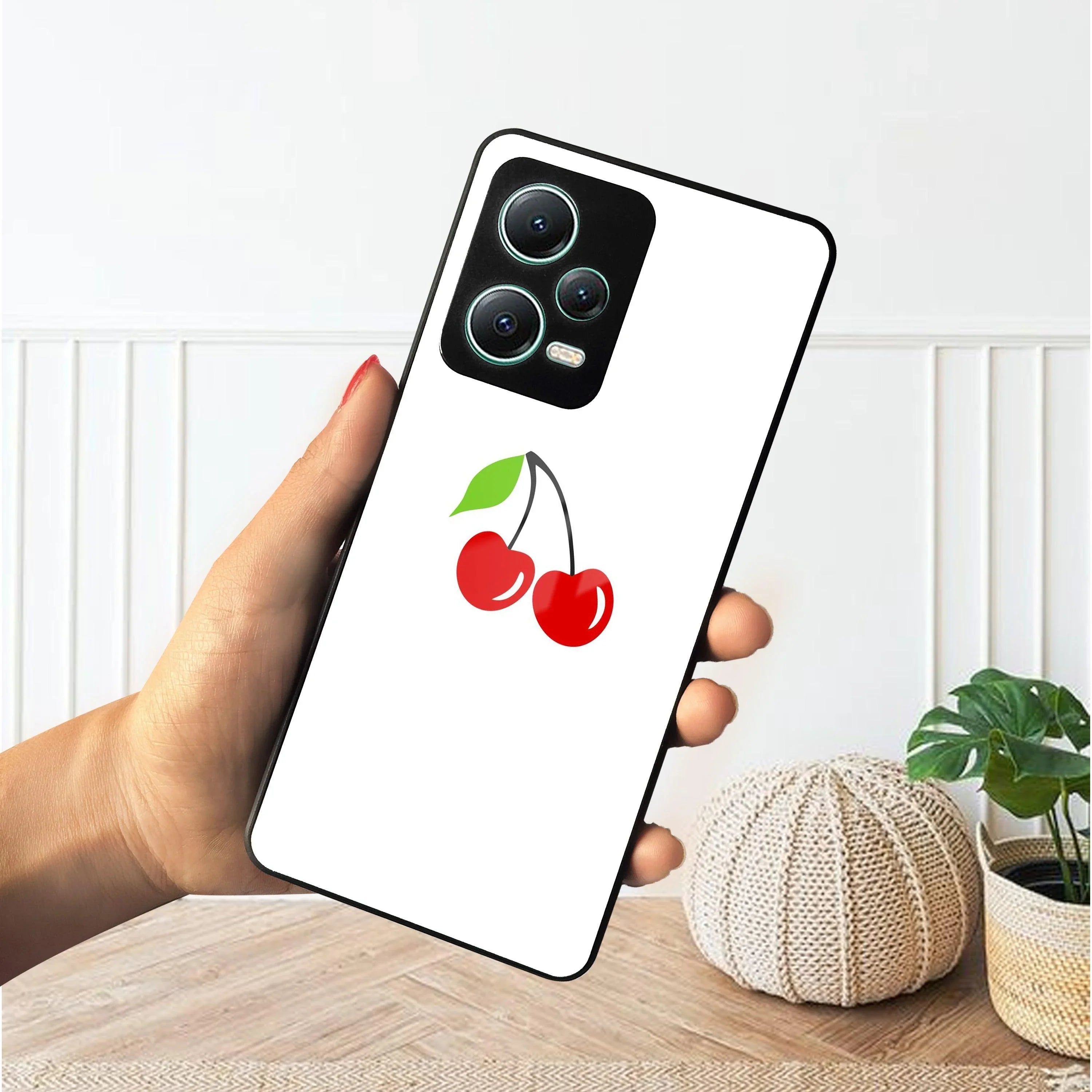 Cherry Glass Case Cover For Poco - ShopOnCliQ