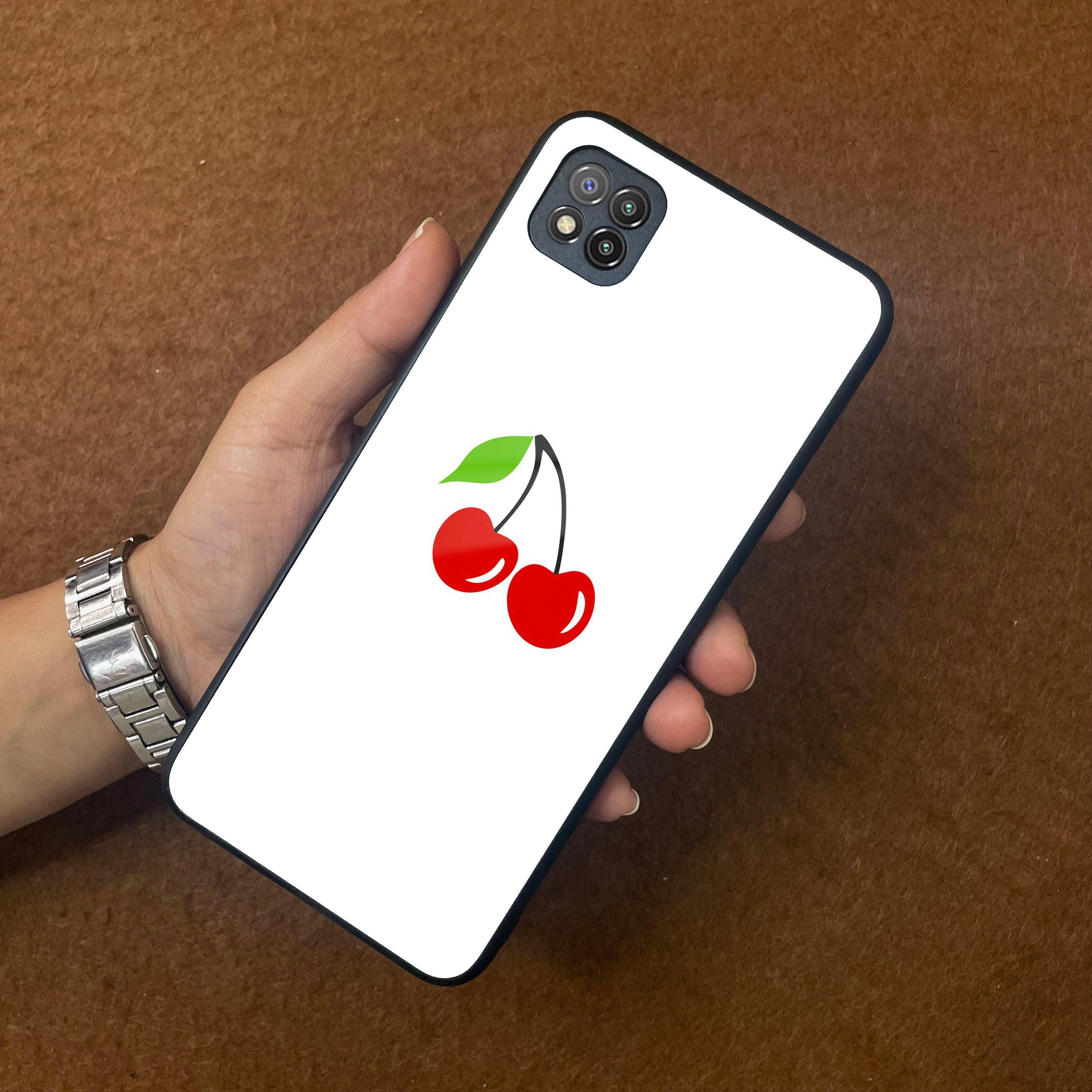 Cherry Glass Case Cover For Poco - ShopOnCliQ