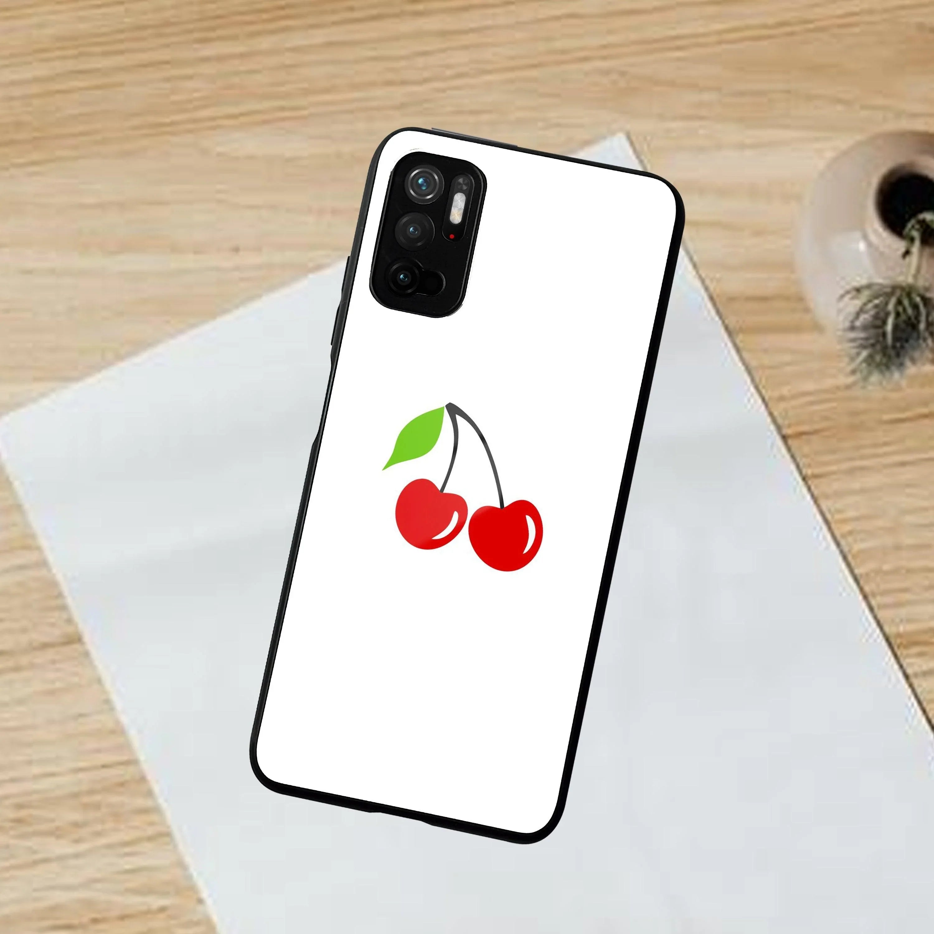 Cherry Glass Case Cover For Poco - ShopOnCliQ