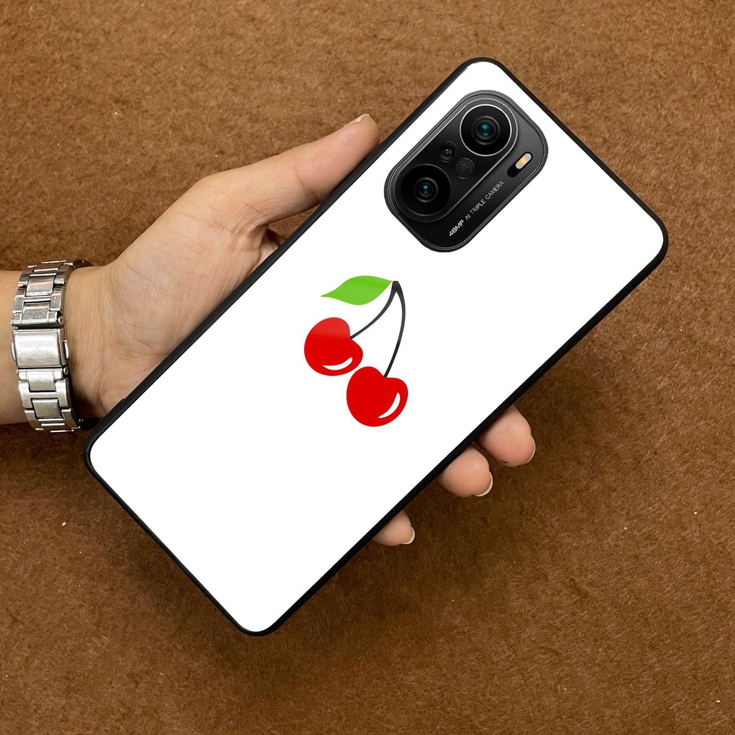 Cherry Glass Case Cover For Redmi/Xiaomi