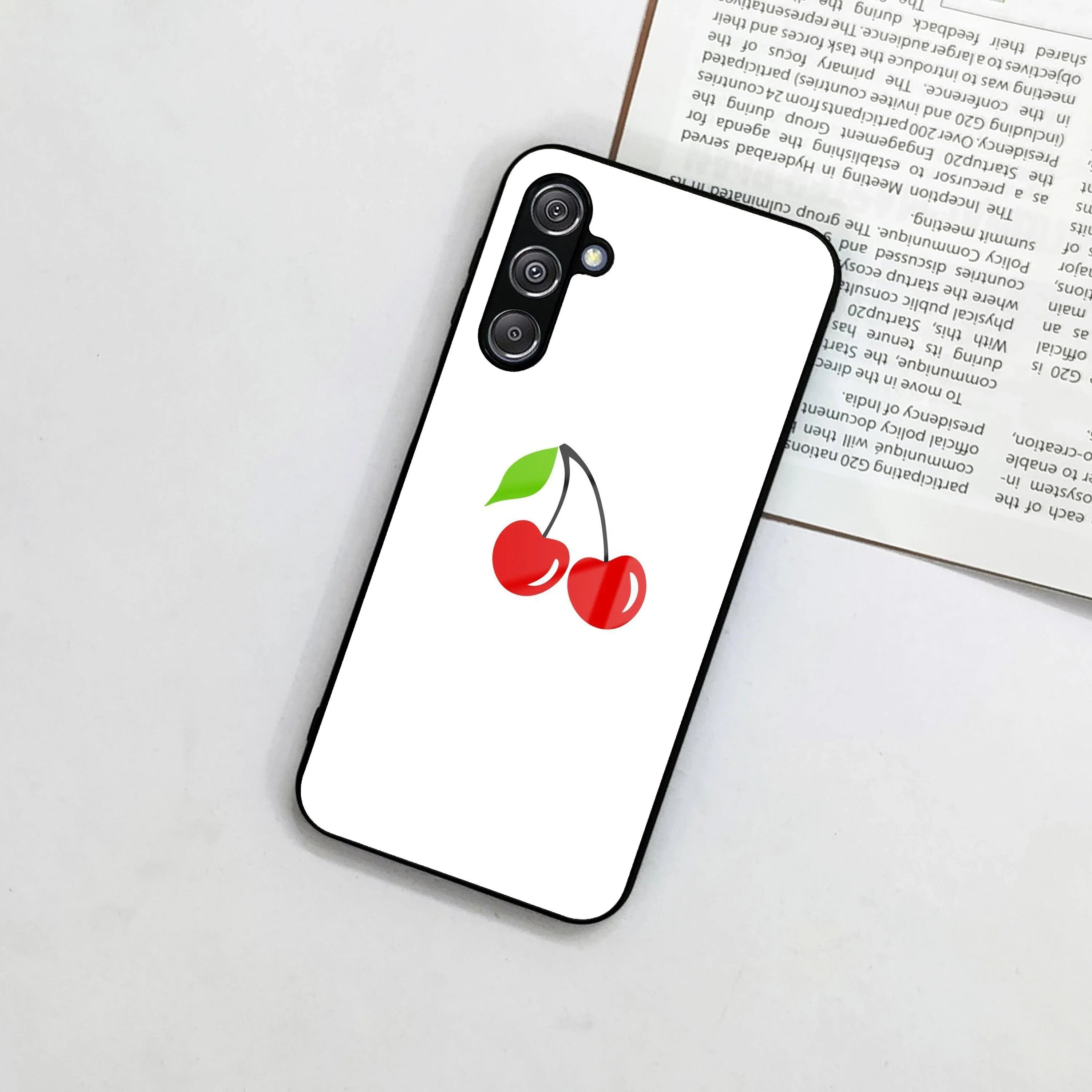 Cherry Glass Case Cover For Samsung - ShopOnCliQ