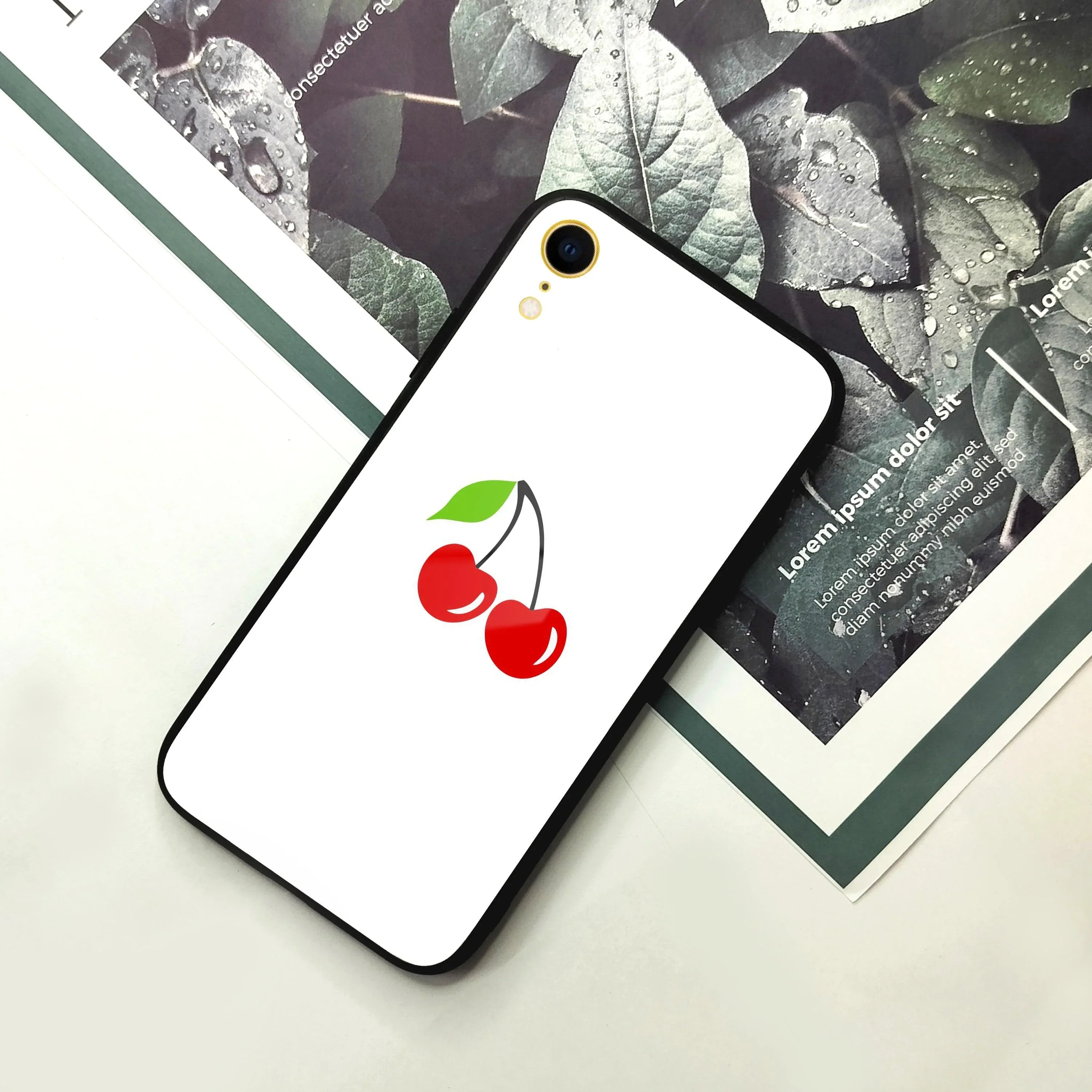 Cherry Glass Case Cover For iPhone - ShopOnCliQ