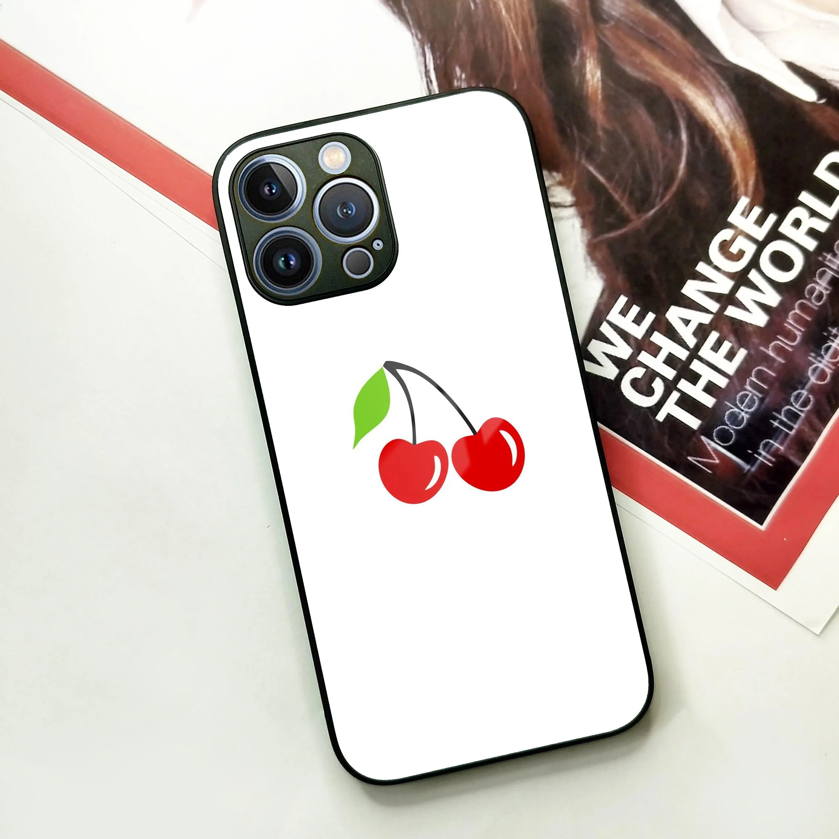 Cherry Glass Case Cover For iPhone - ShopOnCliQ