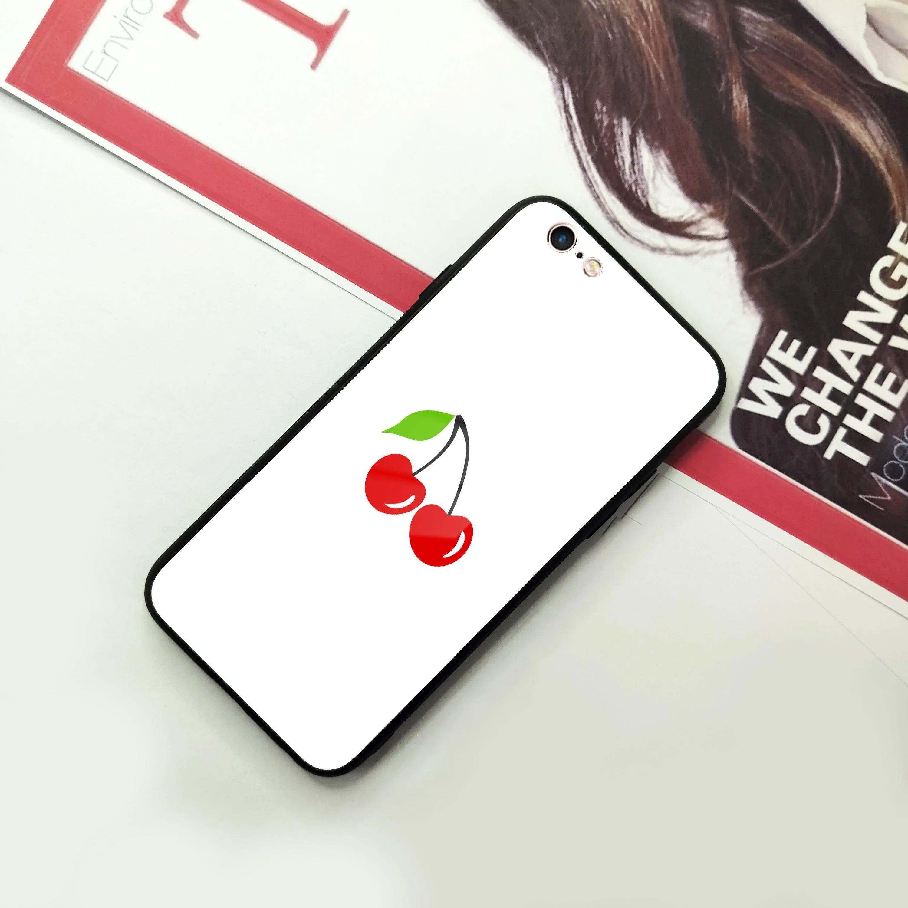 Cherry Glass Case Cover For iPhone - ShopOnCliQ