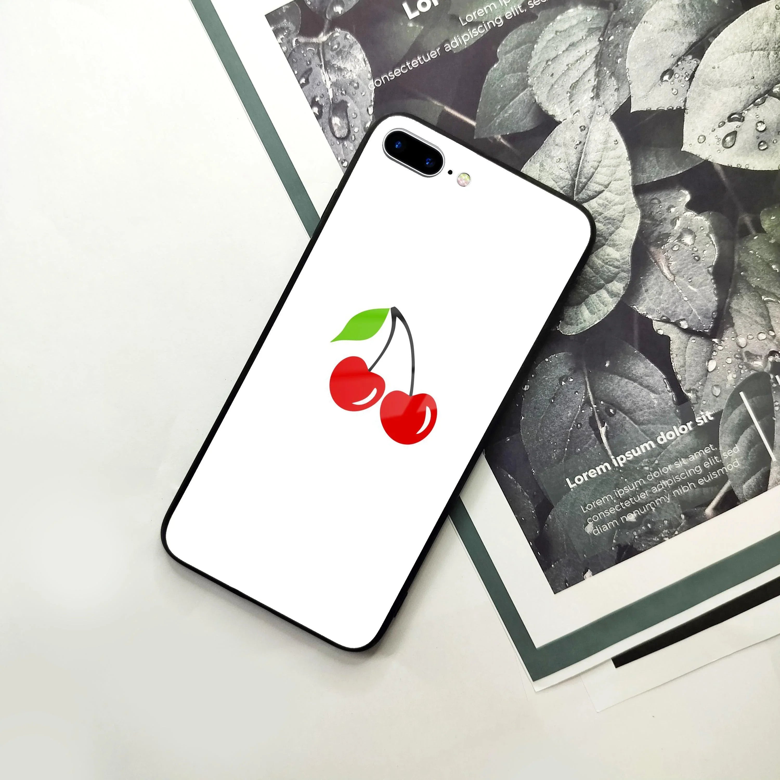 Cherry Glass Case Cover For iPhone - ShopOnCliQ