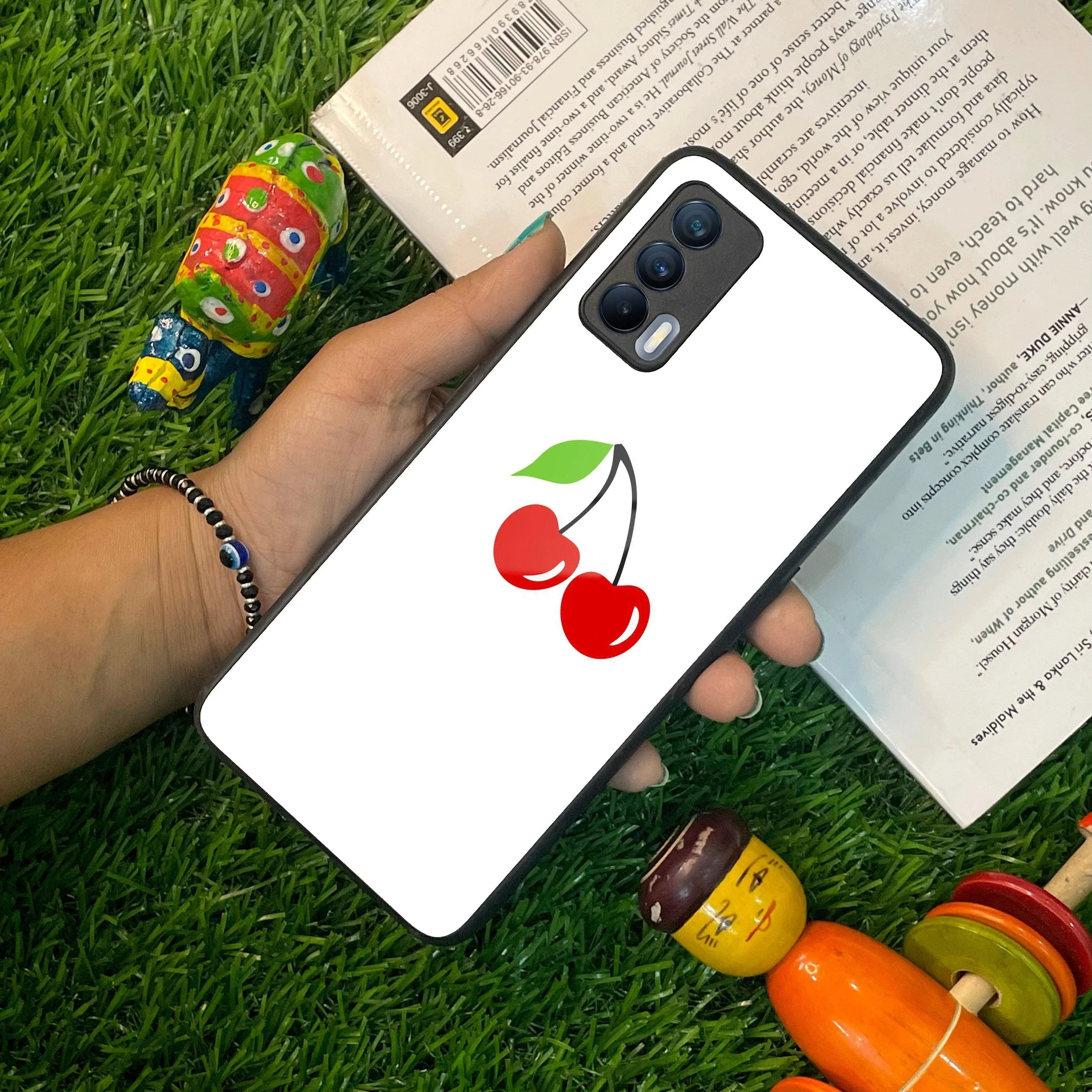 Cherry Glass Case Cover For Realme/Narzo - ShopOnCliQ