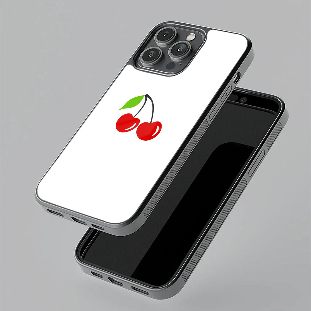 Cherry Glass Case Cover For Motorola - ShopOnCliQ