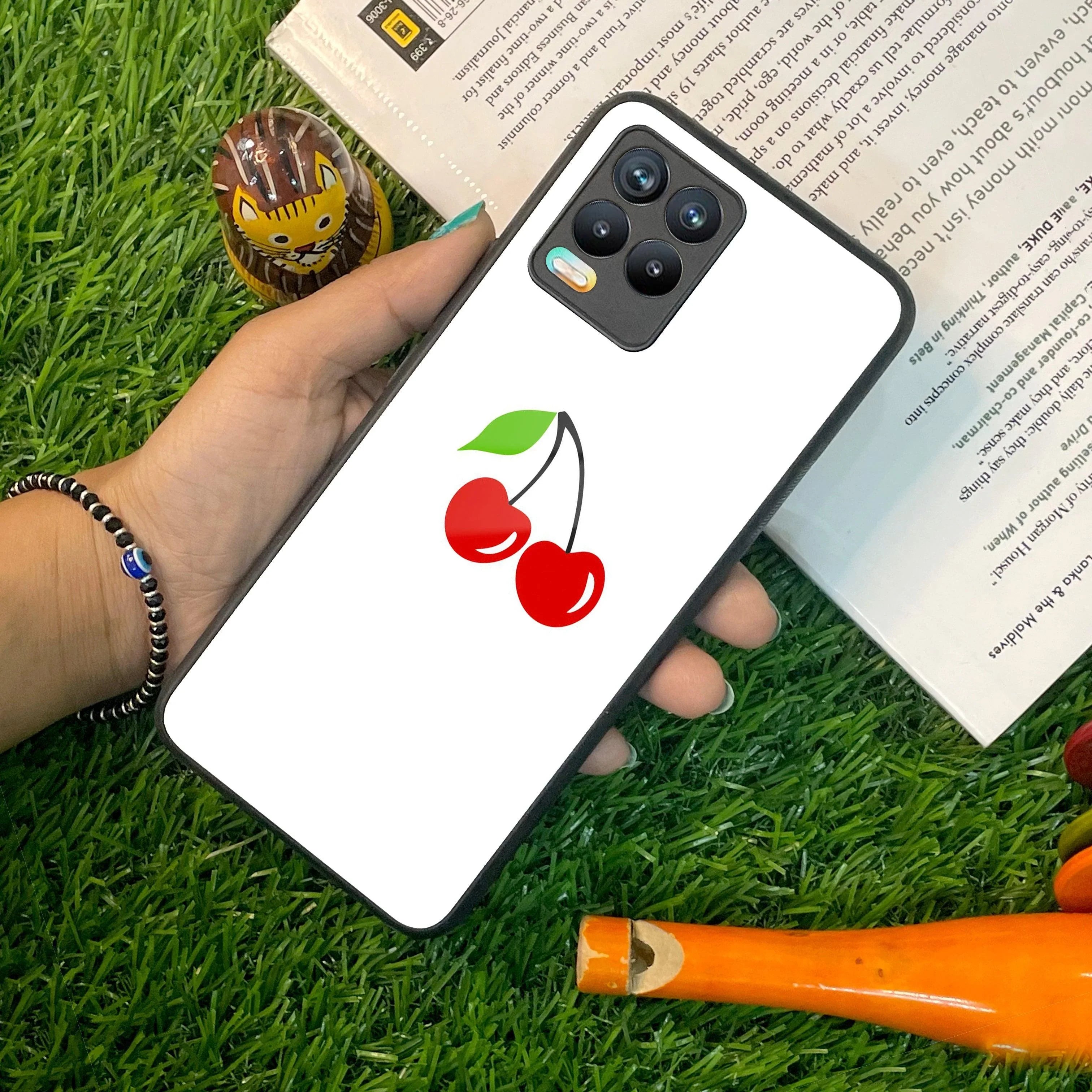 Cherry Glass Case Cover For Realme/Narzo - ShopOnCliQ