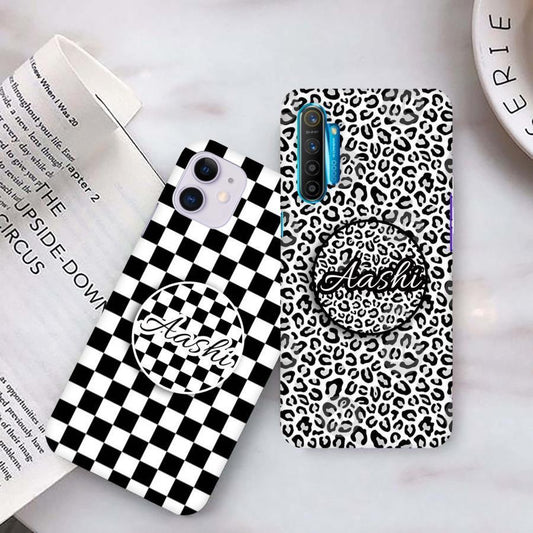 Chess Print & Leopard Design Slim Matte Case Cover ShopOnCliQ