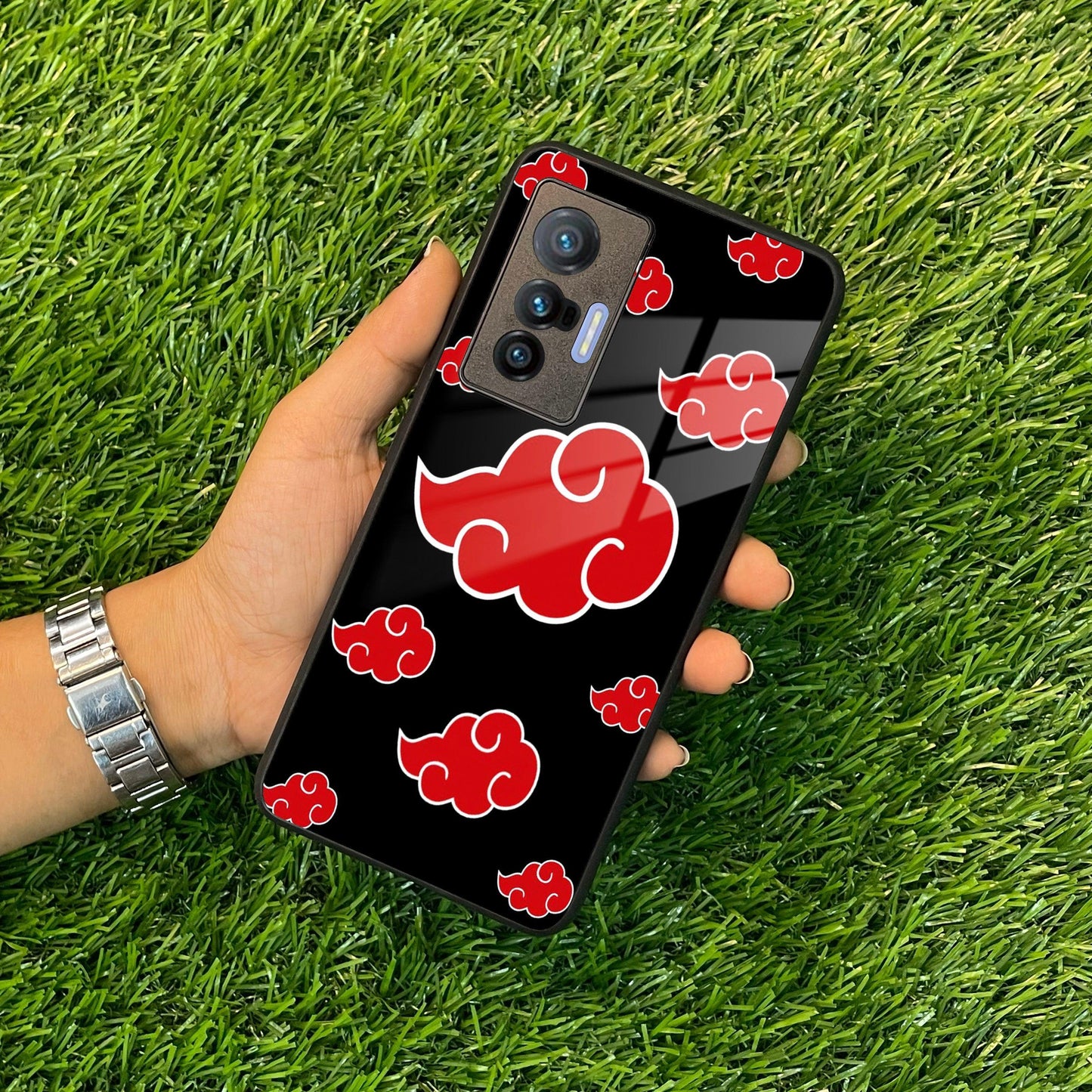 Red Cloud Mobile Glass Phone Case For iQOO