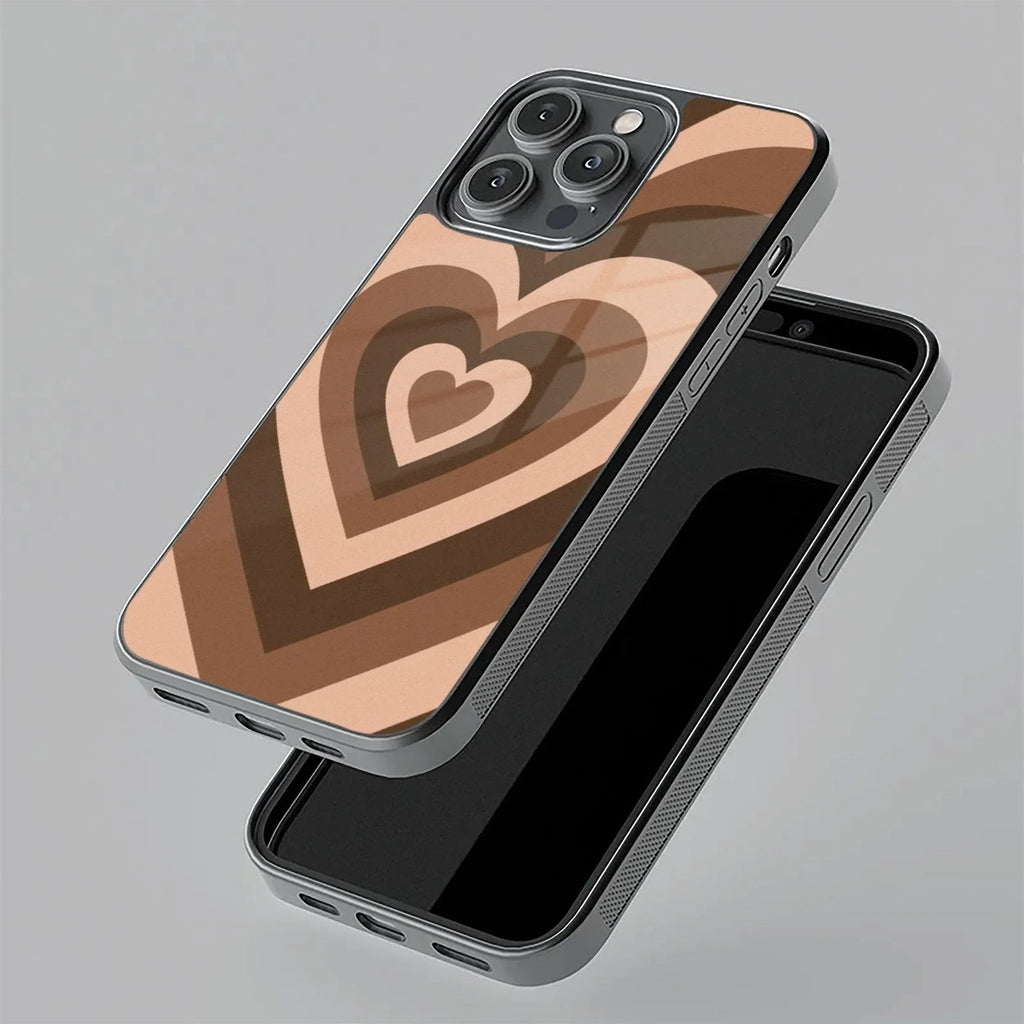 Latte Love Patter Glass Case Cover - Coffee For iQOO - ShopOnCliQ