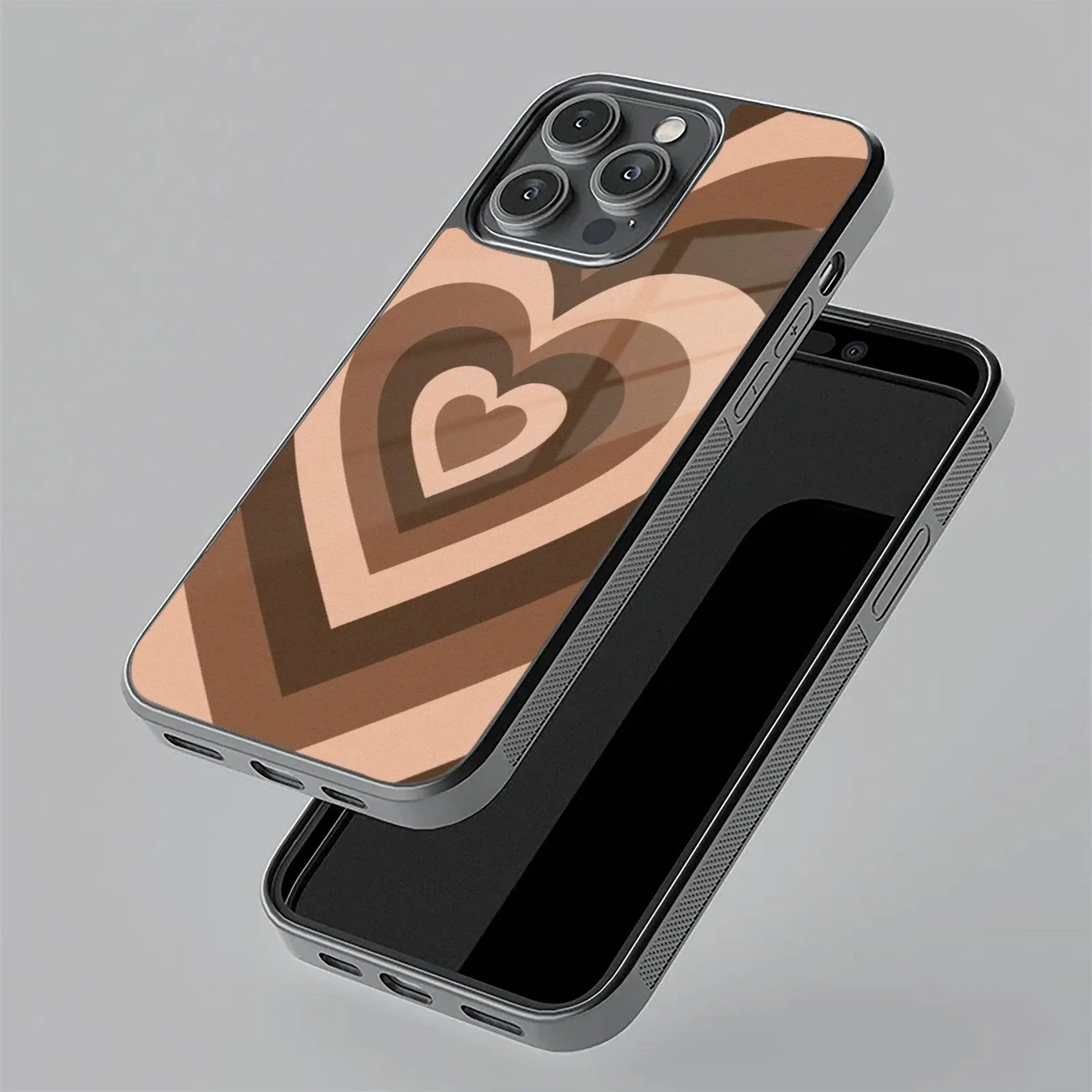 Latte Love Patter Glass Case Cover - Coffee For iQOO - ShopOnCliQ