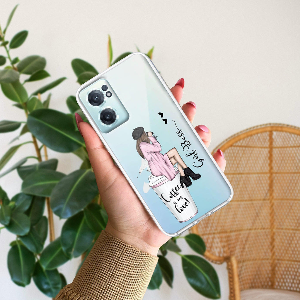 Coffee Lover Customize Transparent Silicon Case For OnePlus Nord CE 2 5G