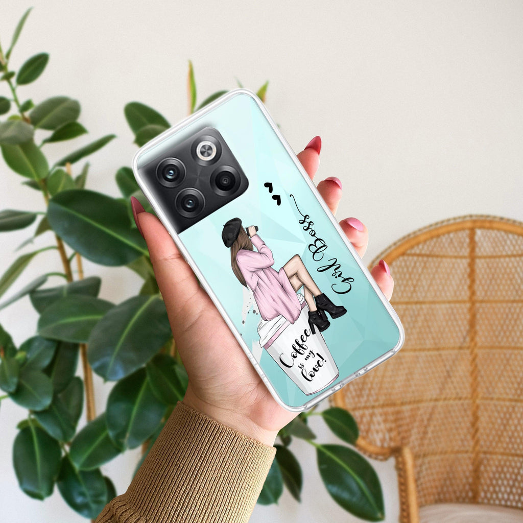 Coffee Lover Customize Anti Yellow Case For OnePlus 10T 5G