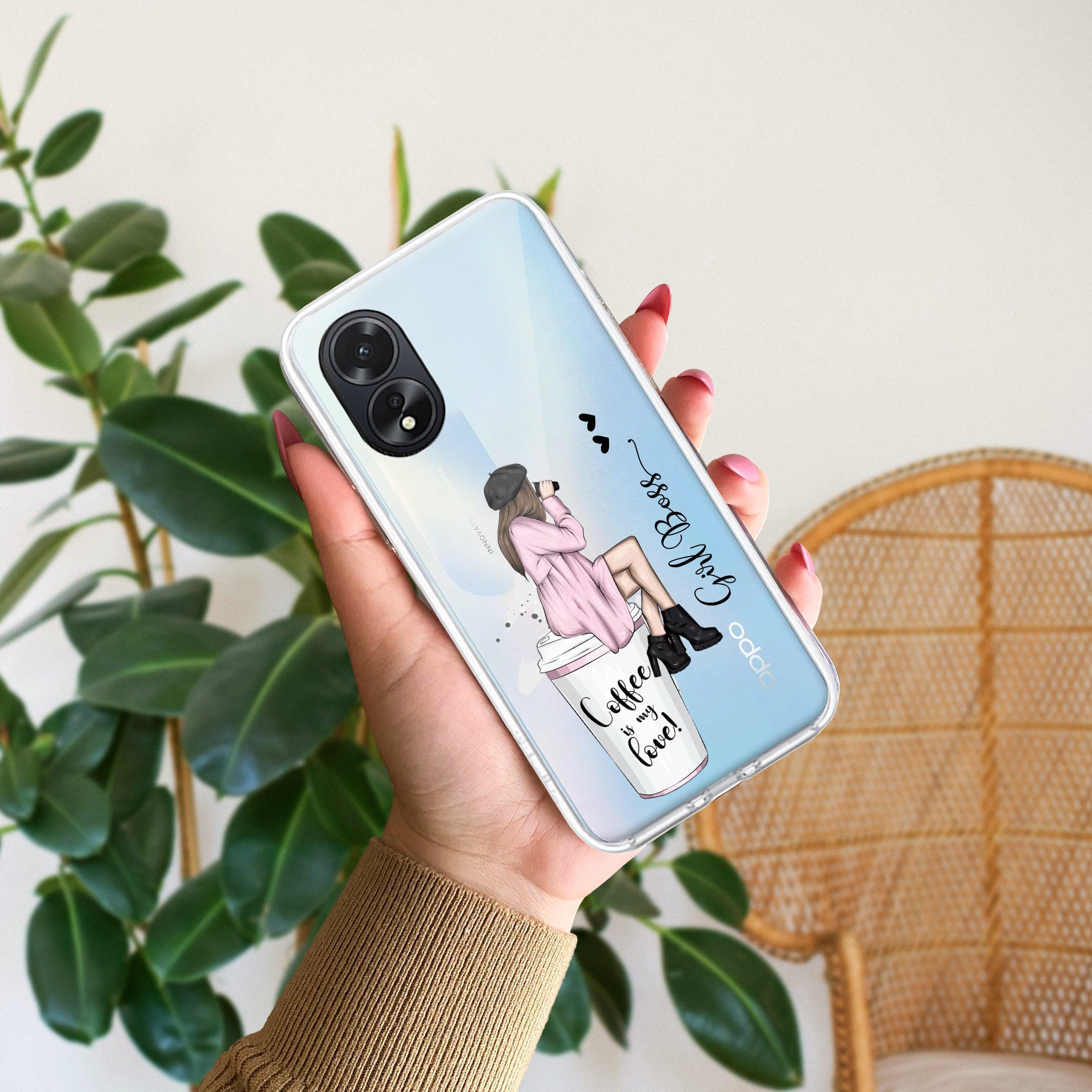 Coffee Lover Customize Anti Yellow Case For Oppo A38 4G