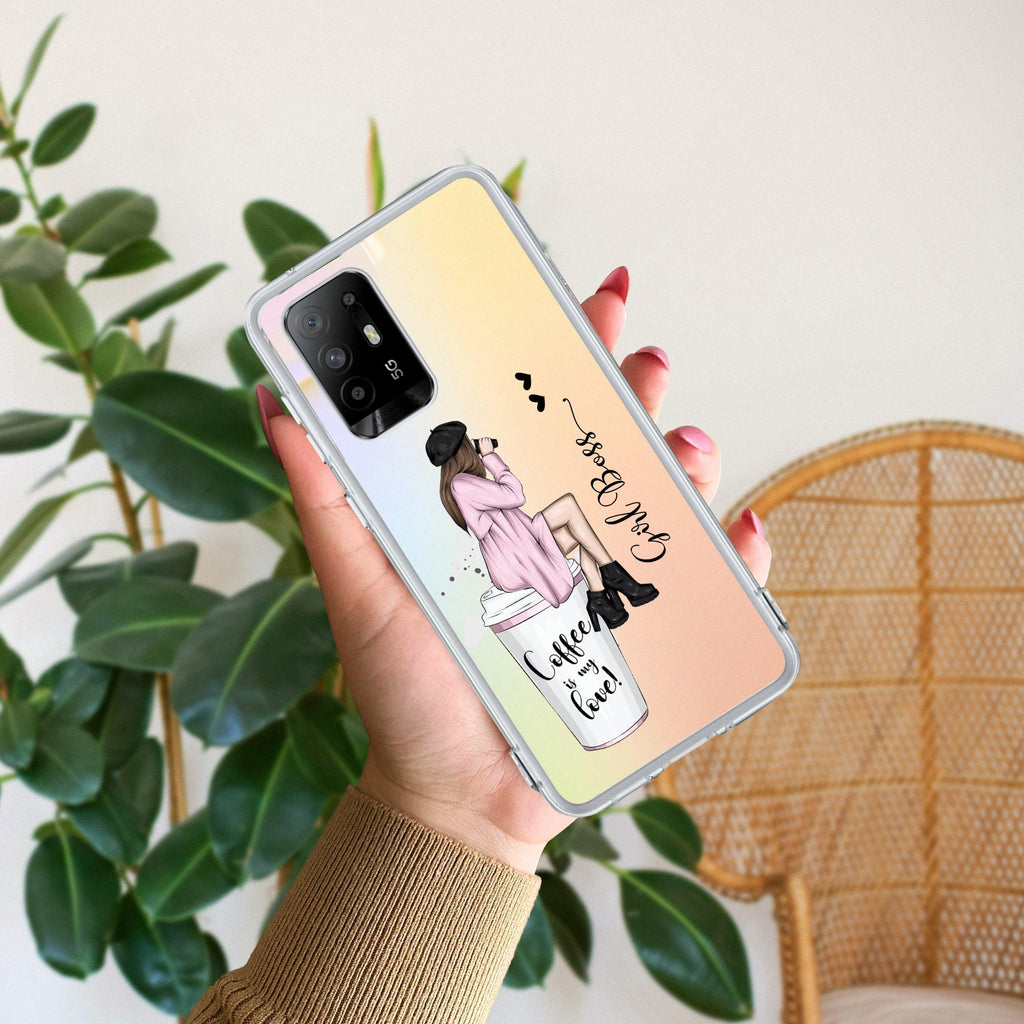 Coffee Lover Customize Anti Yellow Case For Oppo F19 Pro Plus