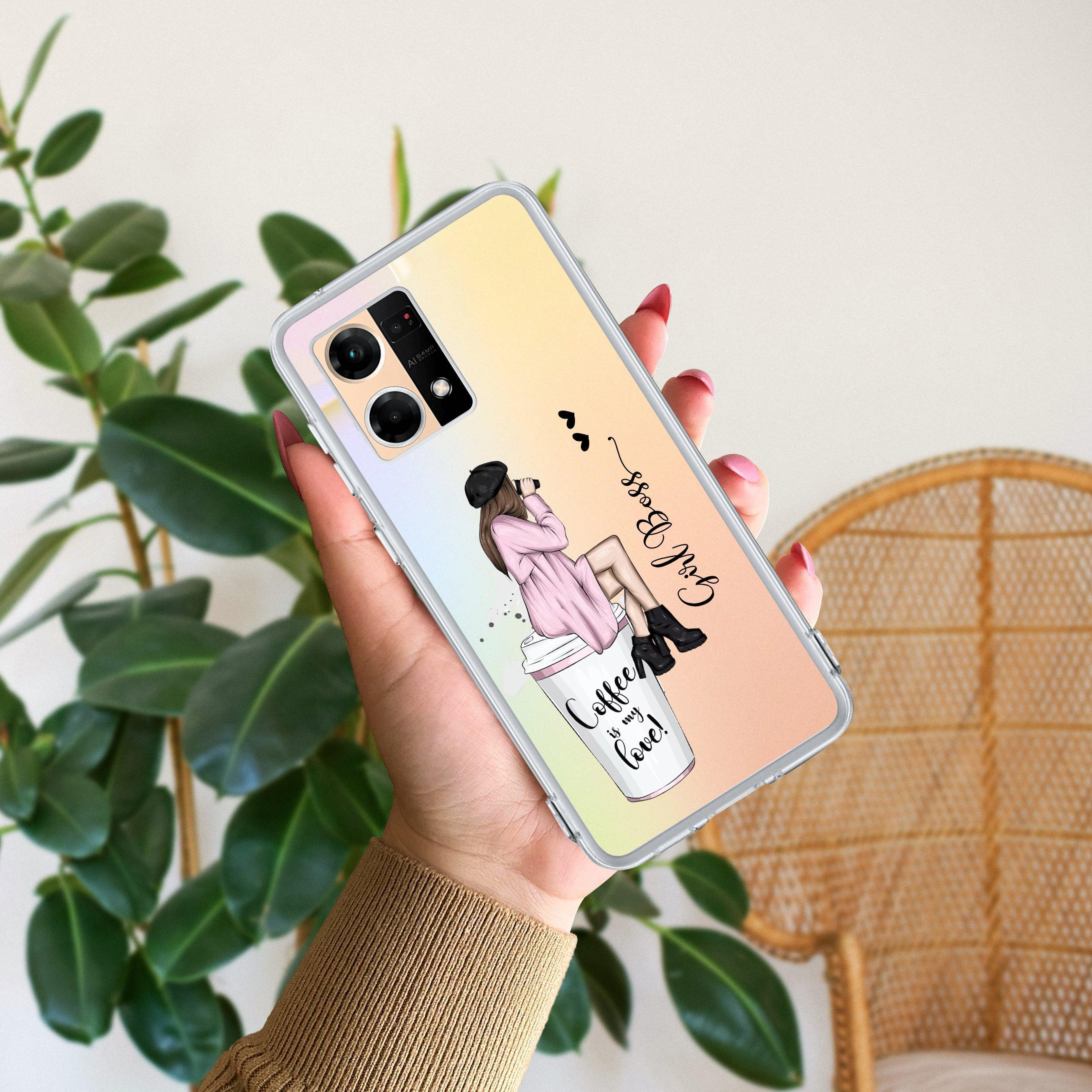 Coffee Lover Customize Anti Yellow Case For Oppo Reno 7 5G