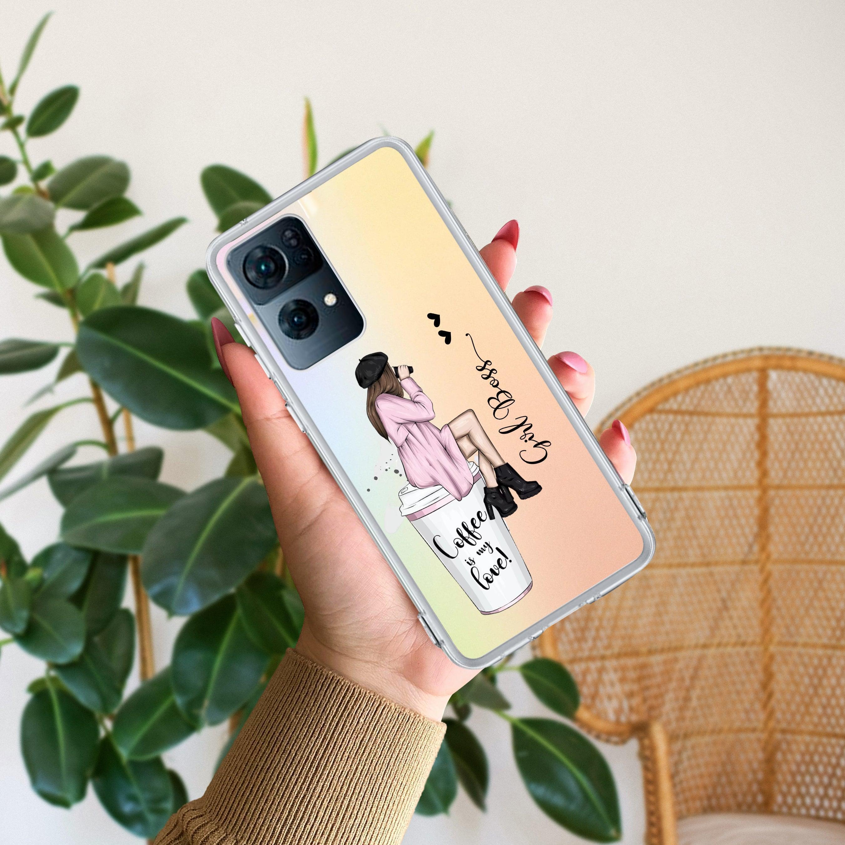 Coffee Lover Customize Anti Yellow Case For Oppo Reno 7 Pro 5G