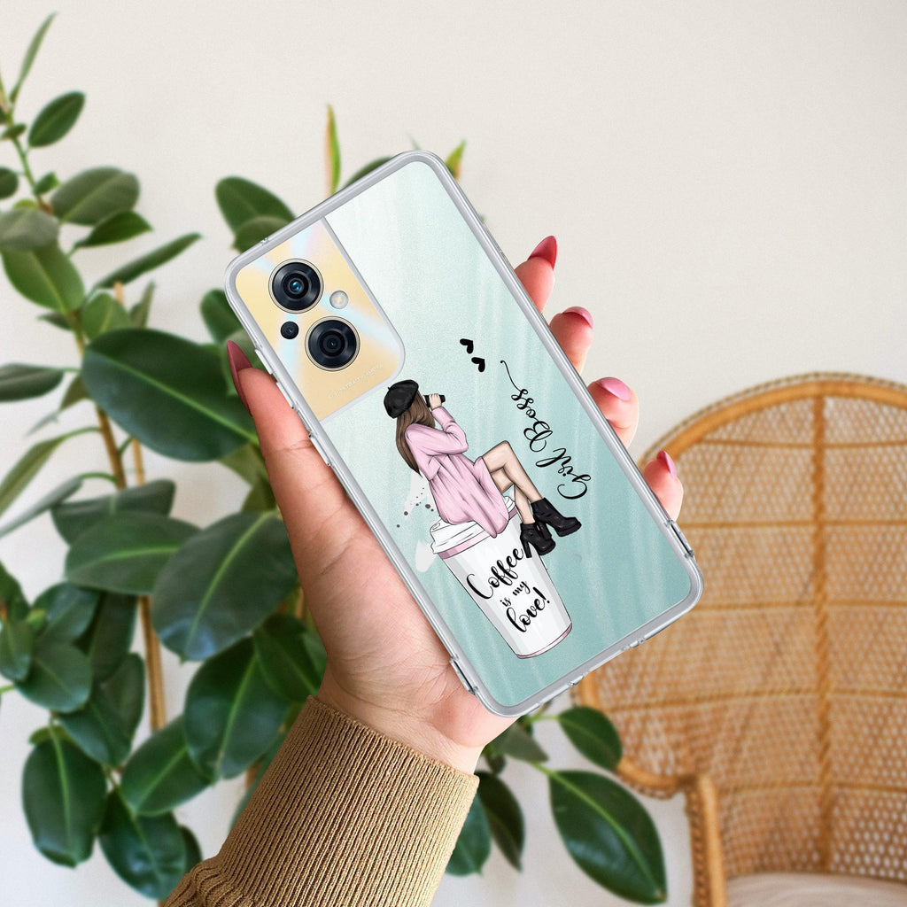 Coffee Lover Customize Anti Yellow Case For Oppo F21 Pro (5G)