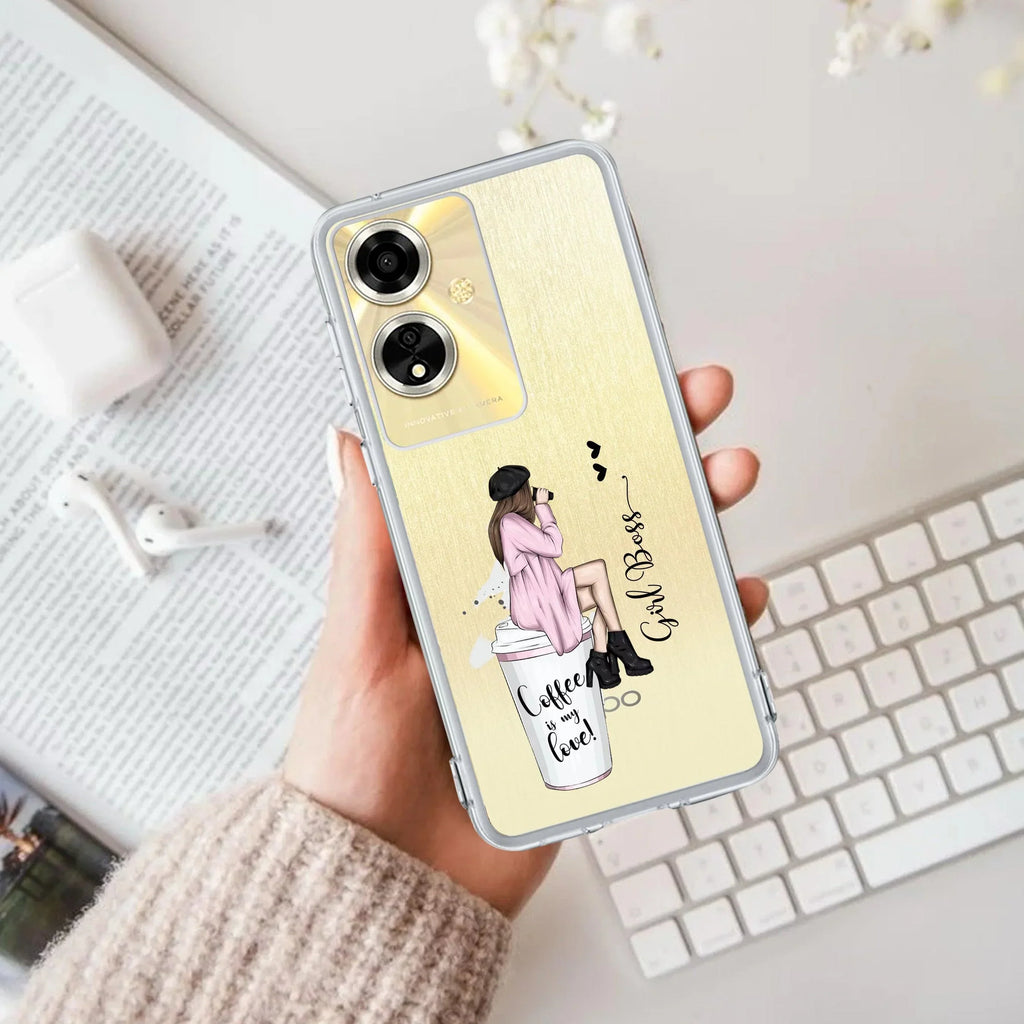 Coffee Lover Customize Anti Yellow Case For Oppo A59 5G