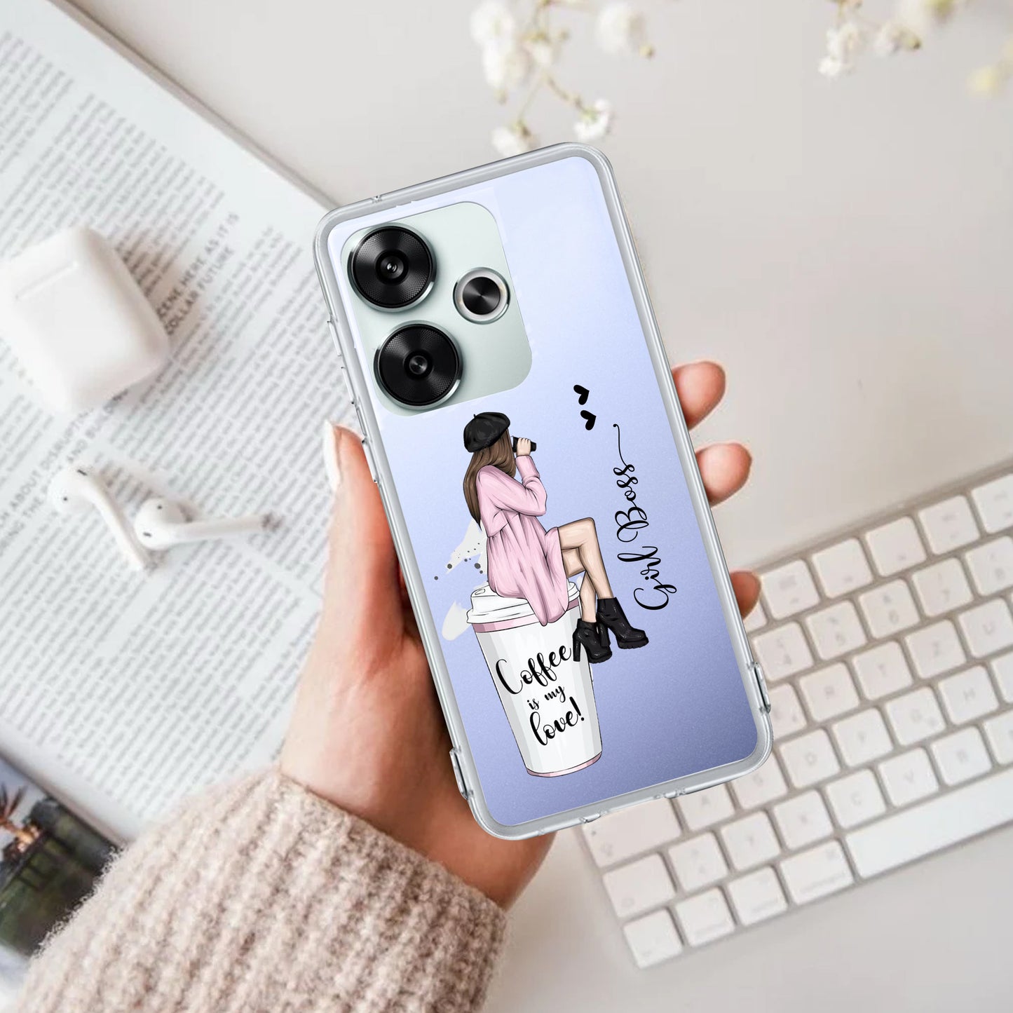 Coffee Lover Customize Transparent Silicon Case For Poco ShopOnCliQ