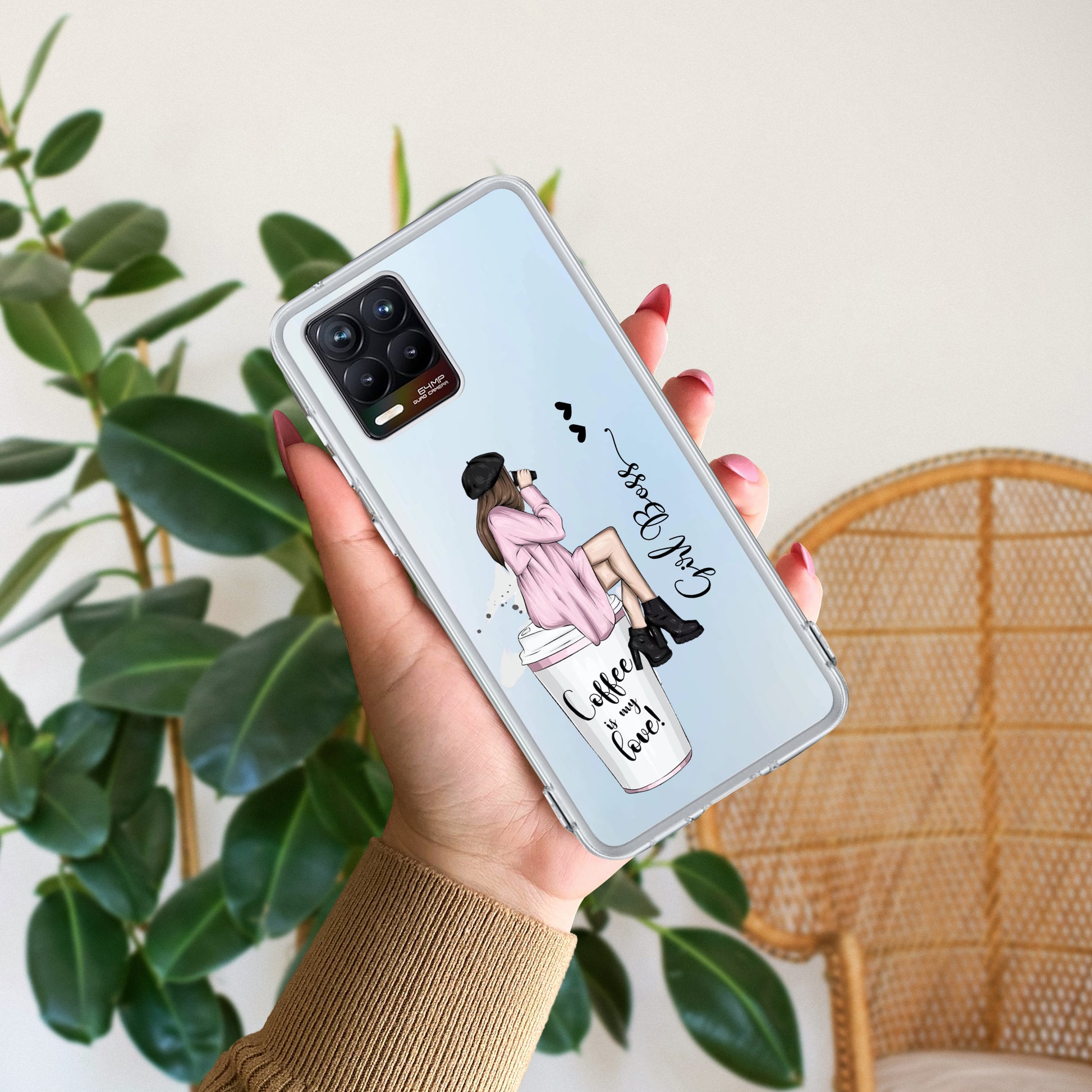 Coffee Lover Customize Transparent Silicon Case For Realme/Narzo ShopOnCliQ