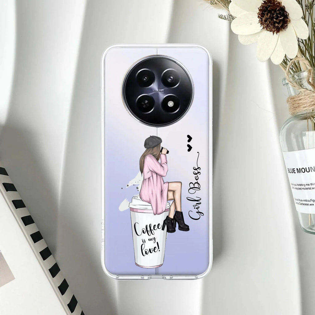 Coffee Lover Customize Transparent Silicon Case For Realme 8 5G / Realme 8s 5G / Realme 9 5G / Realme Narzo 30 5G