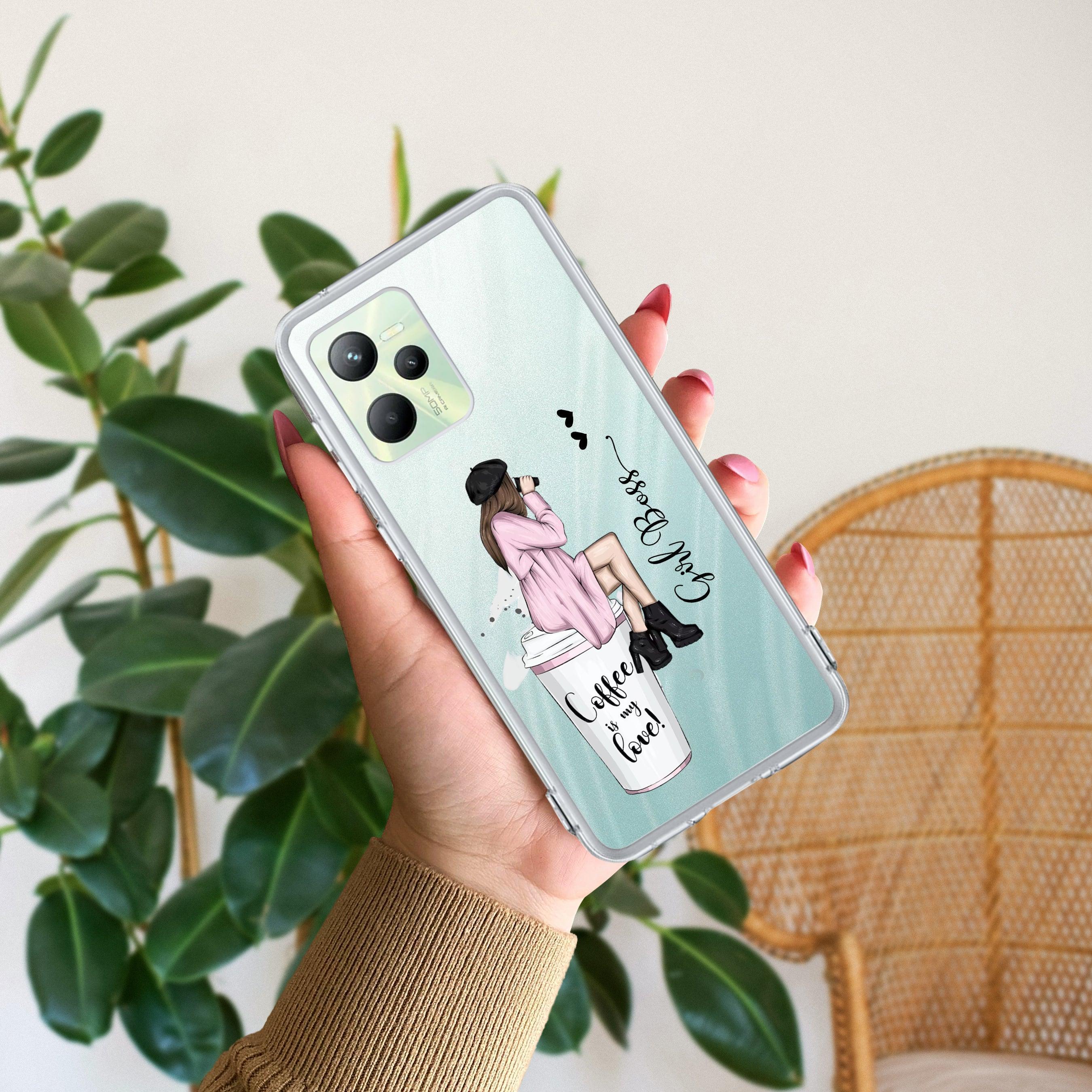 Coffee Lover Customize Anti Yelllow Case For Realme C35 / Realme Narzo 50A Prime