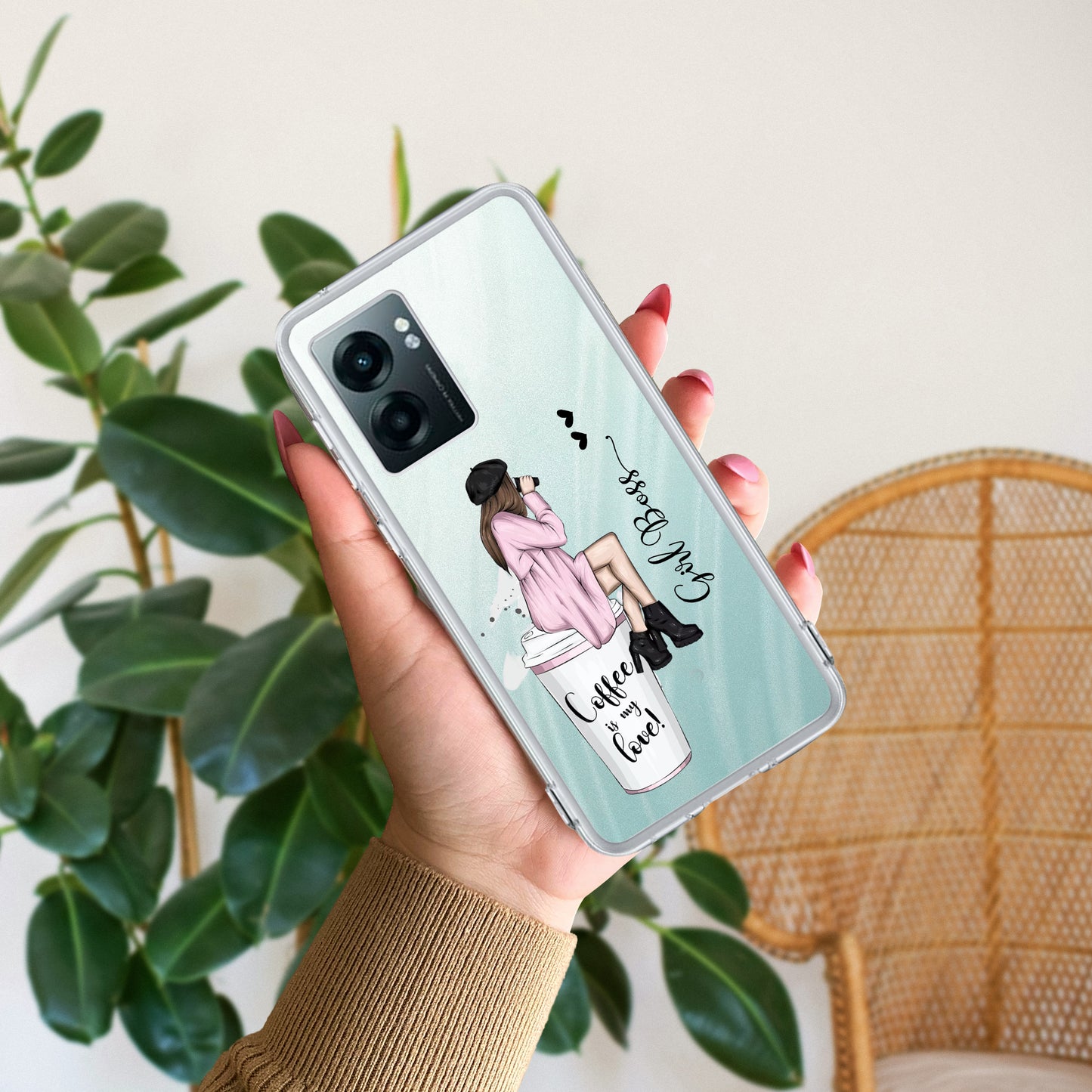 Coffee Lover Customize Transparent Silicon Case For Realme/Narzo ShopOnCliQ