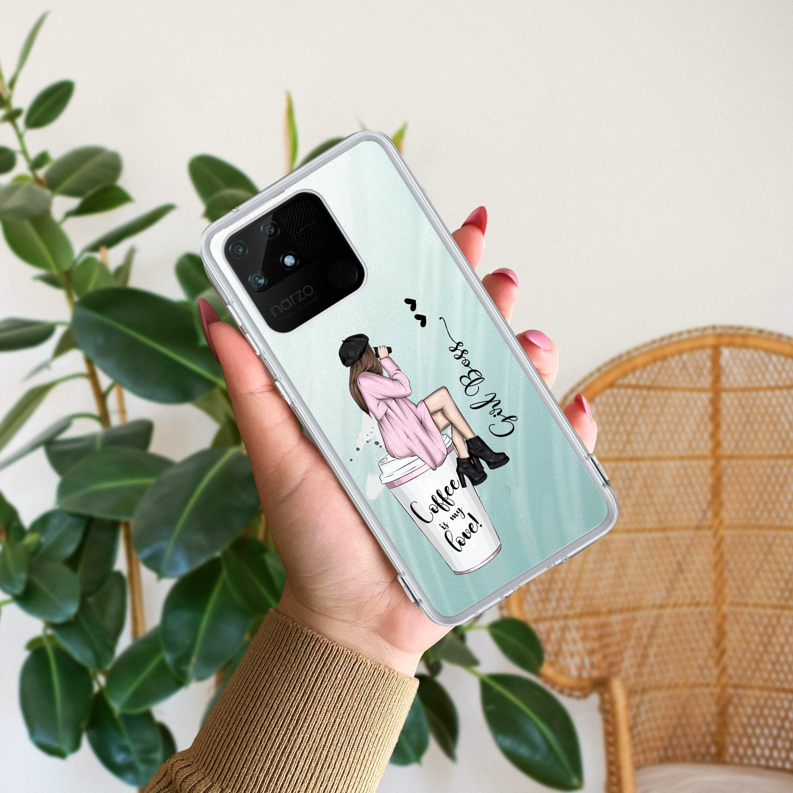 Coffee Lover Customize Transparent Silicon Case For Realme GT Master Edition
