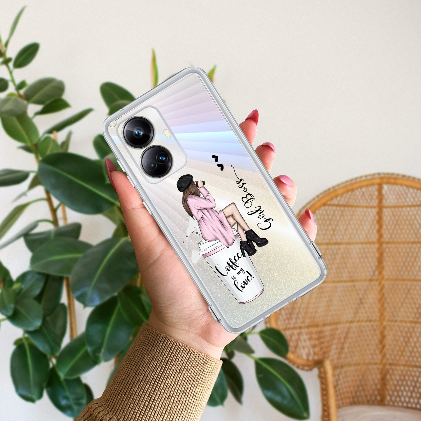 Coffee Lover Customize Transparent Silicon Case For Realme/Narzo ShopOnCliQ