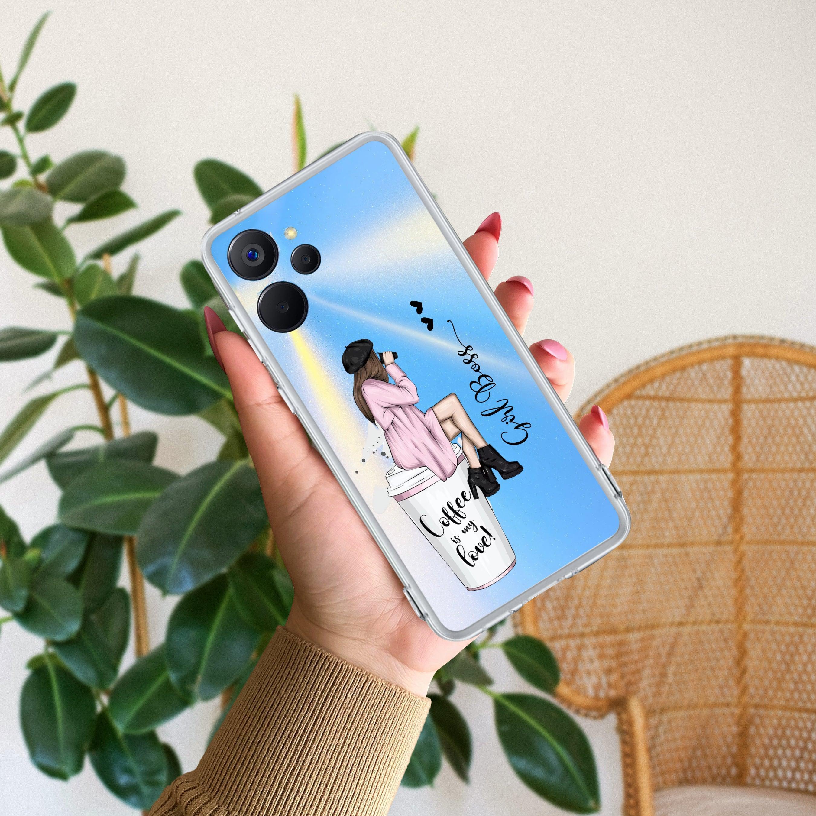 Coffee Lover Customize Transparent Silicon Case For Realme P2 Pro 5G