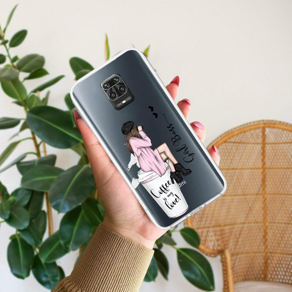 Coffee Lover Customize Transparent Silicon Case For Redmi 14C 5G