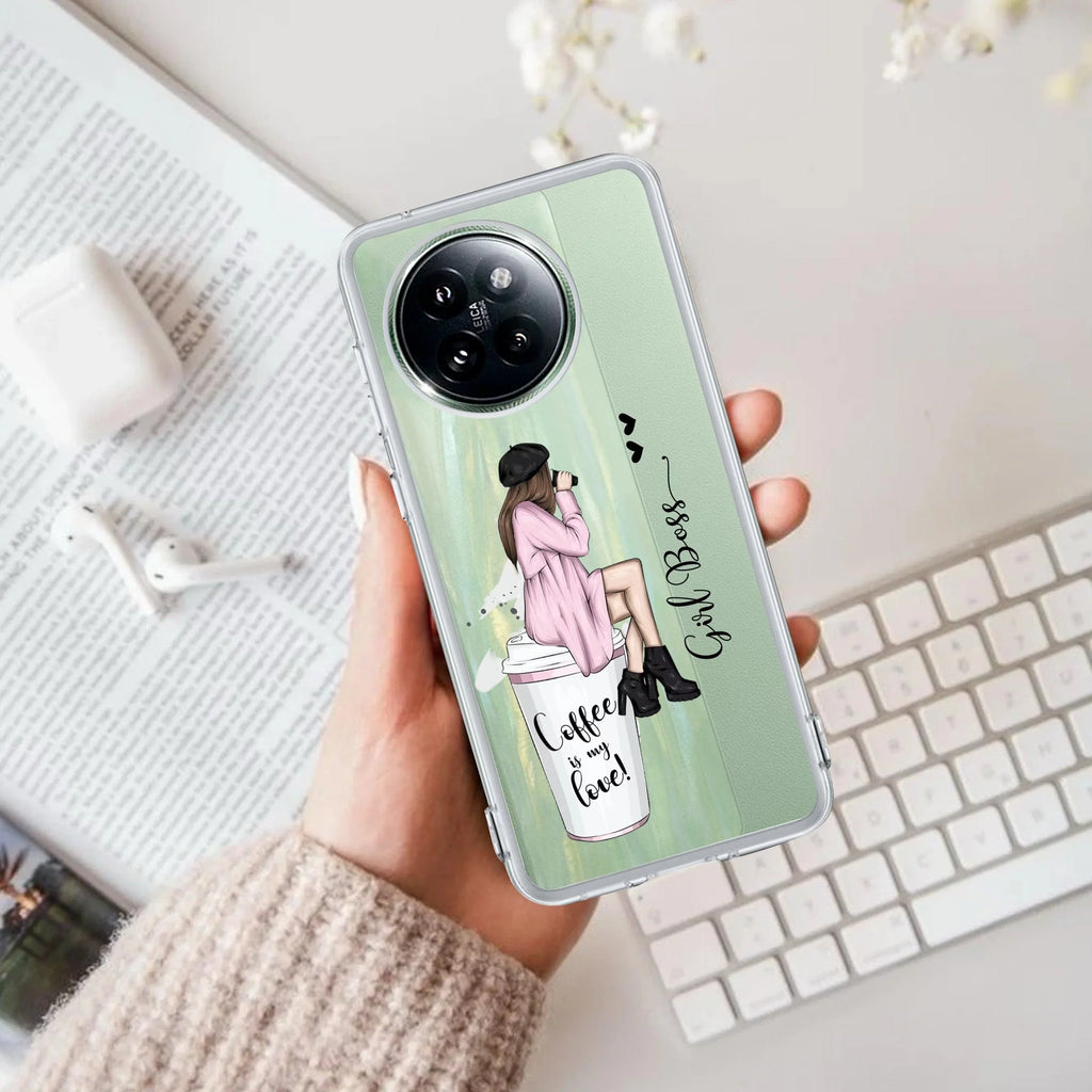 Coffee Lover Customize Transparent Silicon Case For Redmi Note 11 Pro / Redmi Note 11 Pro Plus 5G