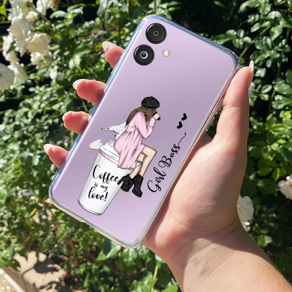 Coffee Lover Customize Transparent Silicon Case For Samsung Galaxy A73