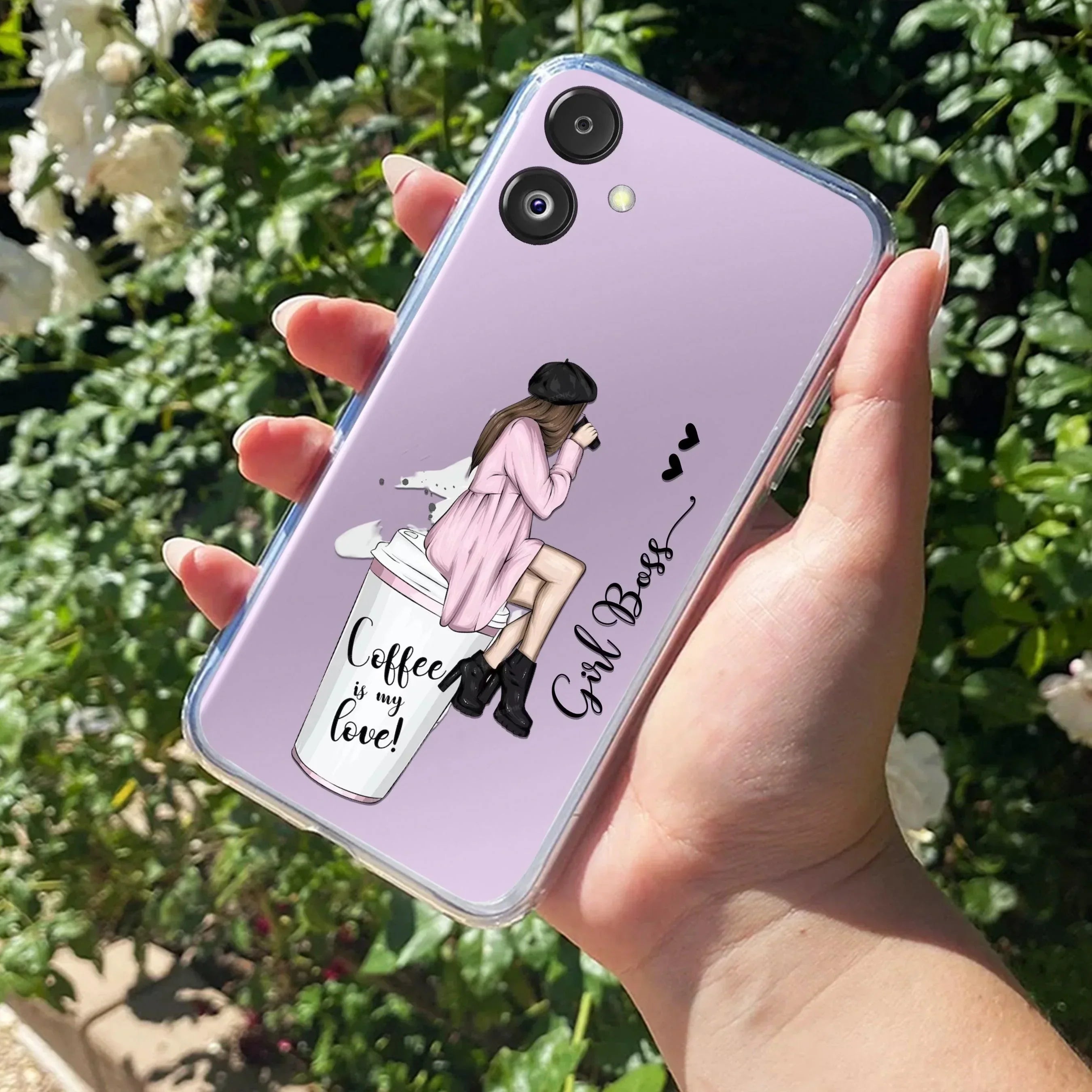 Coffee Lover Customize Transparent Silicon Case For Samsung Galaxy F06 5G