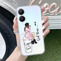 Coffee Lover Customize Transparent Silicon Case For Vivo Y28 5G