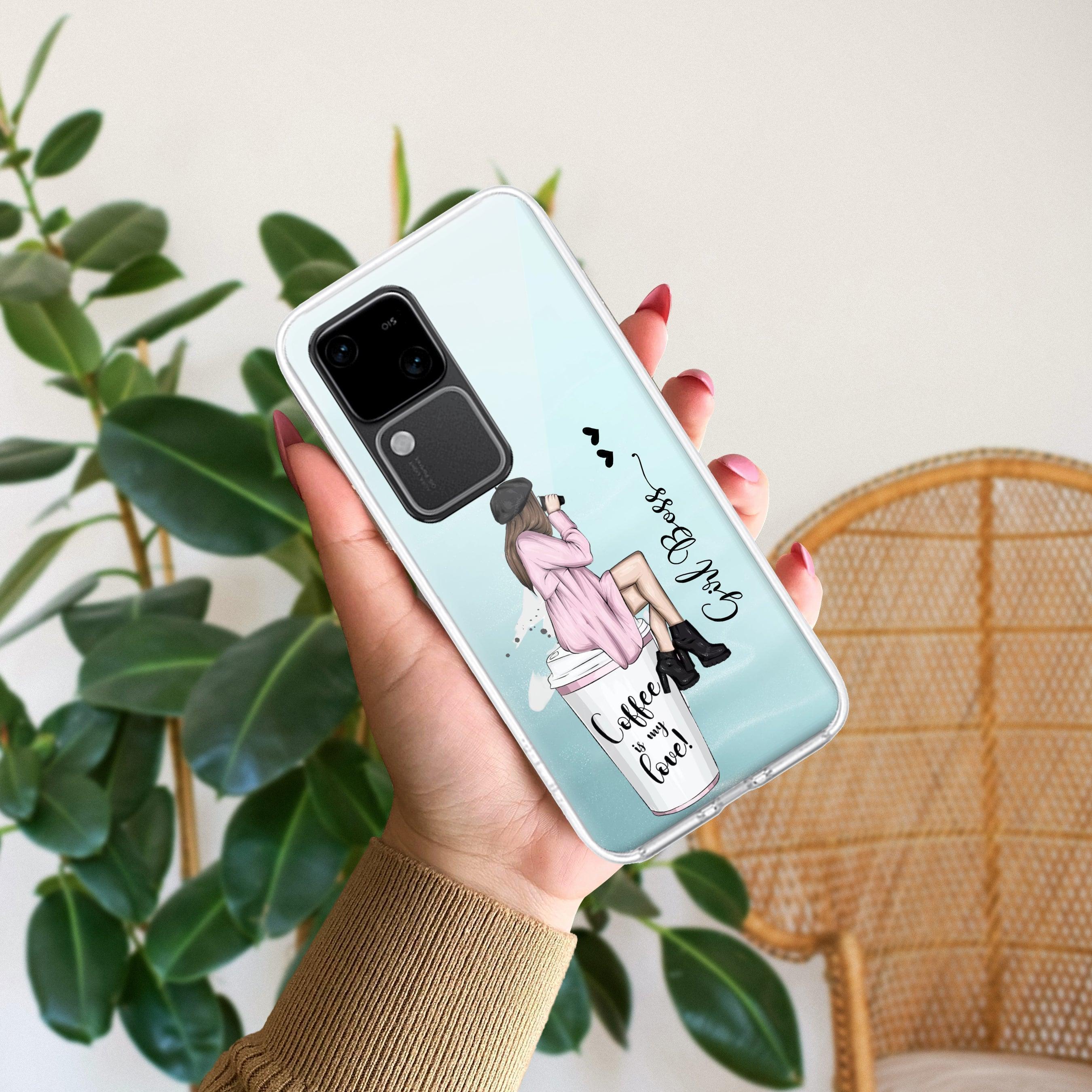 Coffee Lover Customize Transparent Silicon Case For Vivo X80 Pro 5G