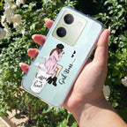 Coffee Lover Customize Transparent Silicon Case For Vivo Y75 4G