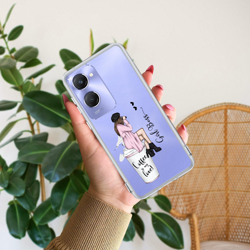 Coffee Lover Customize Anti Yellow Case For Vivo Y18 / Y18i