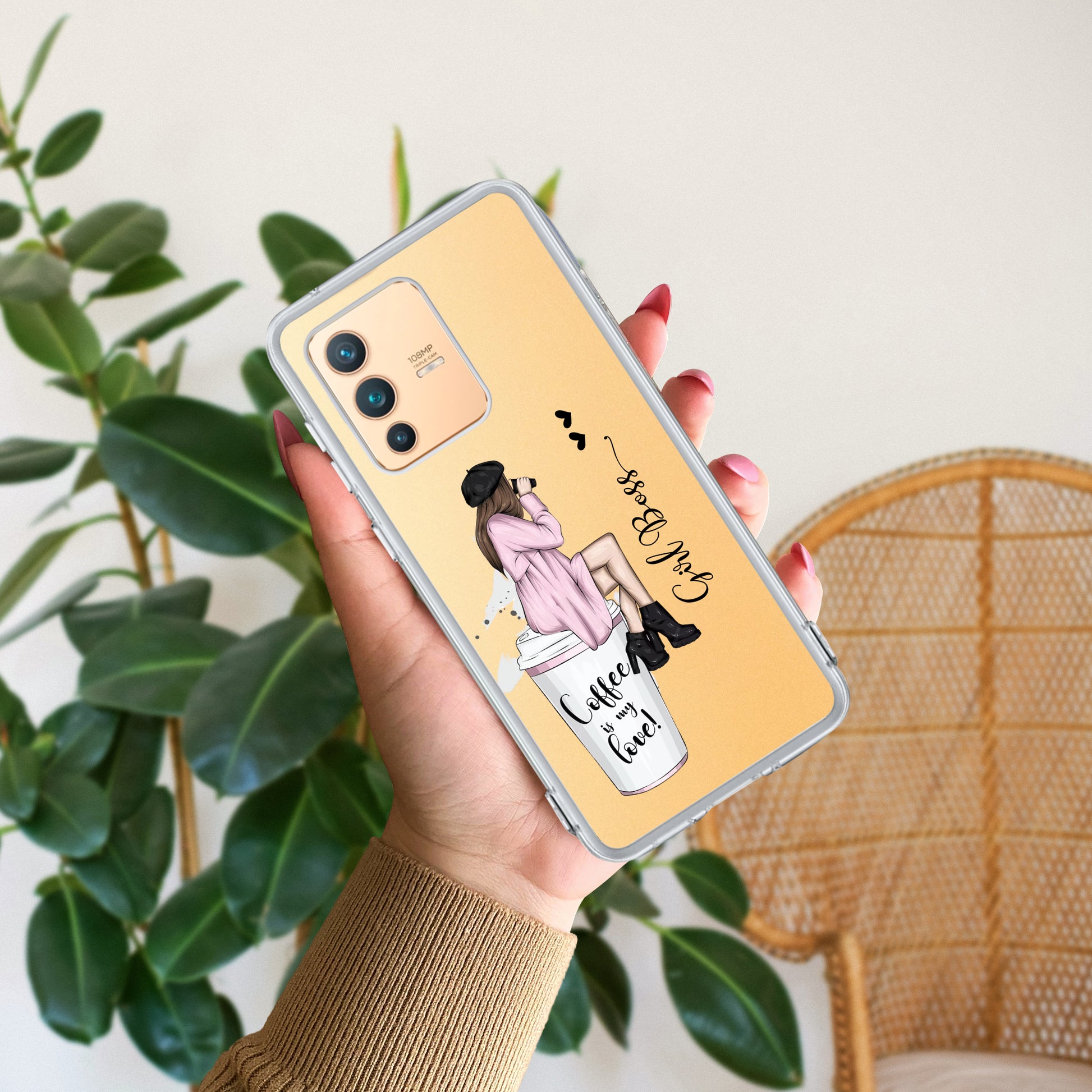 Coffee Lover Customize Transparent Silicon Case For Vivo ShopOnCliQ